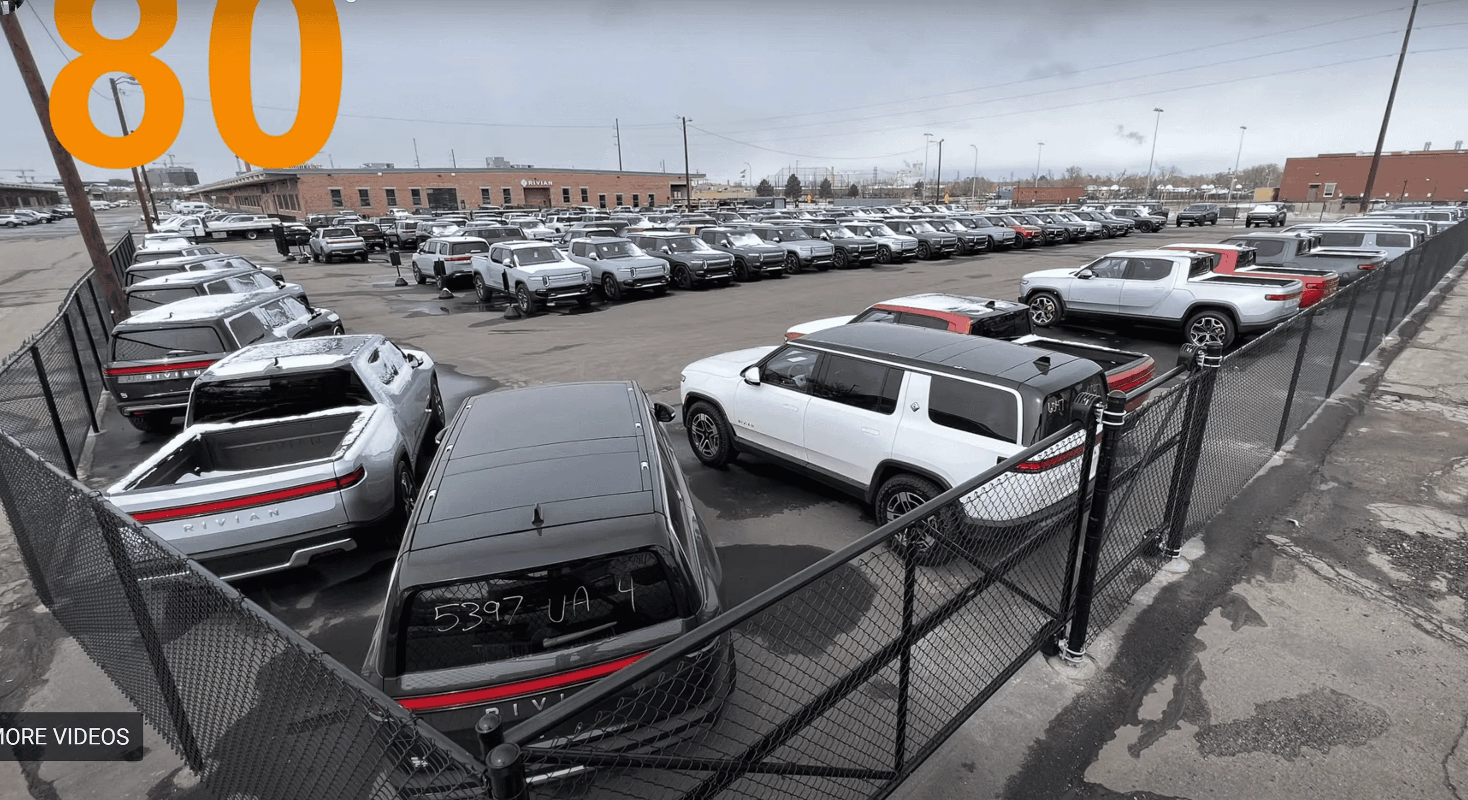 Rivian R1T R1S Rivian Dad Episode: Recall #2 | Amazon Van | Compass Yellow R1S | White/White R1S | 120+ Rivians in the Denver Lot 1679156236872