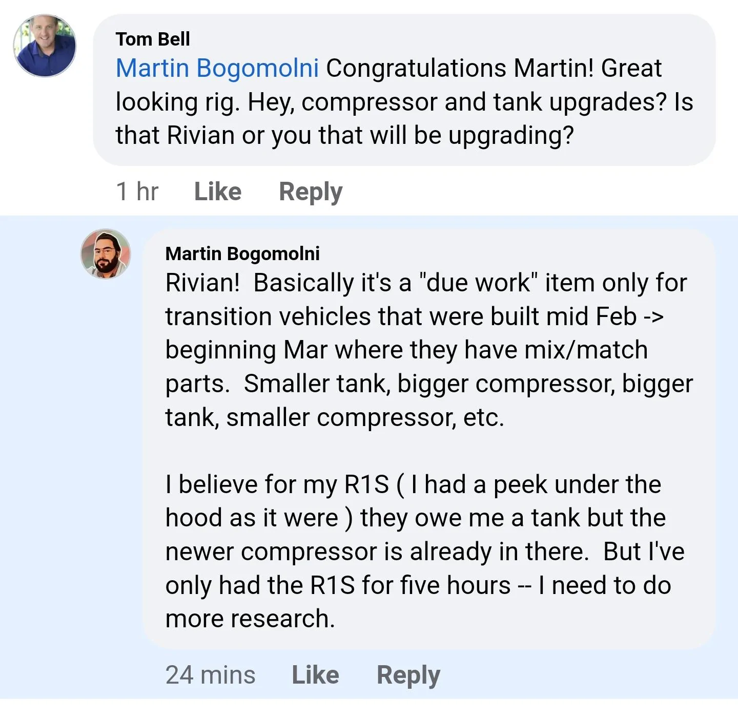Rivian R1T R1S Rumor: New R1 from Feb getting upgraded suspension air compressor Screenshot_2023-03-18-19-22-48-55_40deb401b9ffe8e1df2f1cc5ba480b12