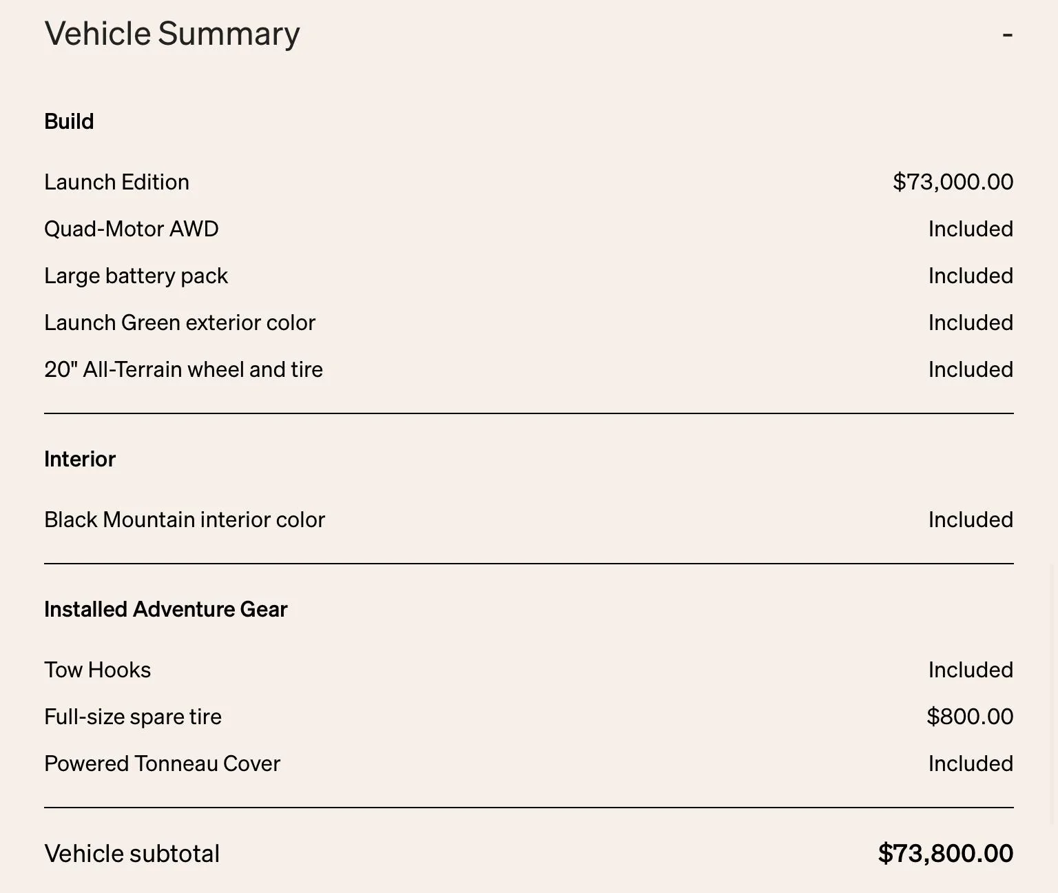Rivian R1T R1S Tonneau refund amount? 71AA31A5-95E3-4CC0-8F03-9C2874C76EFB