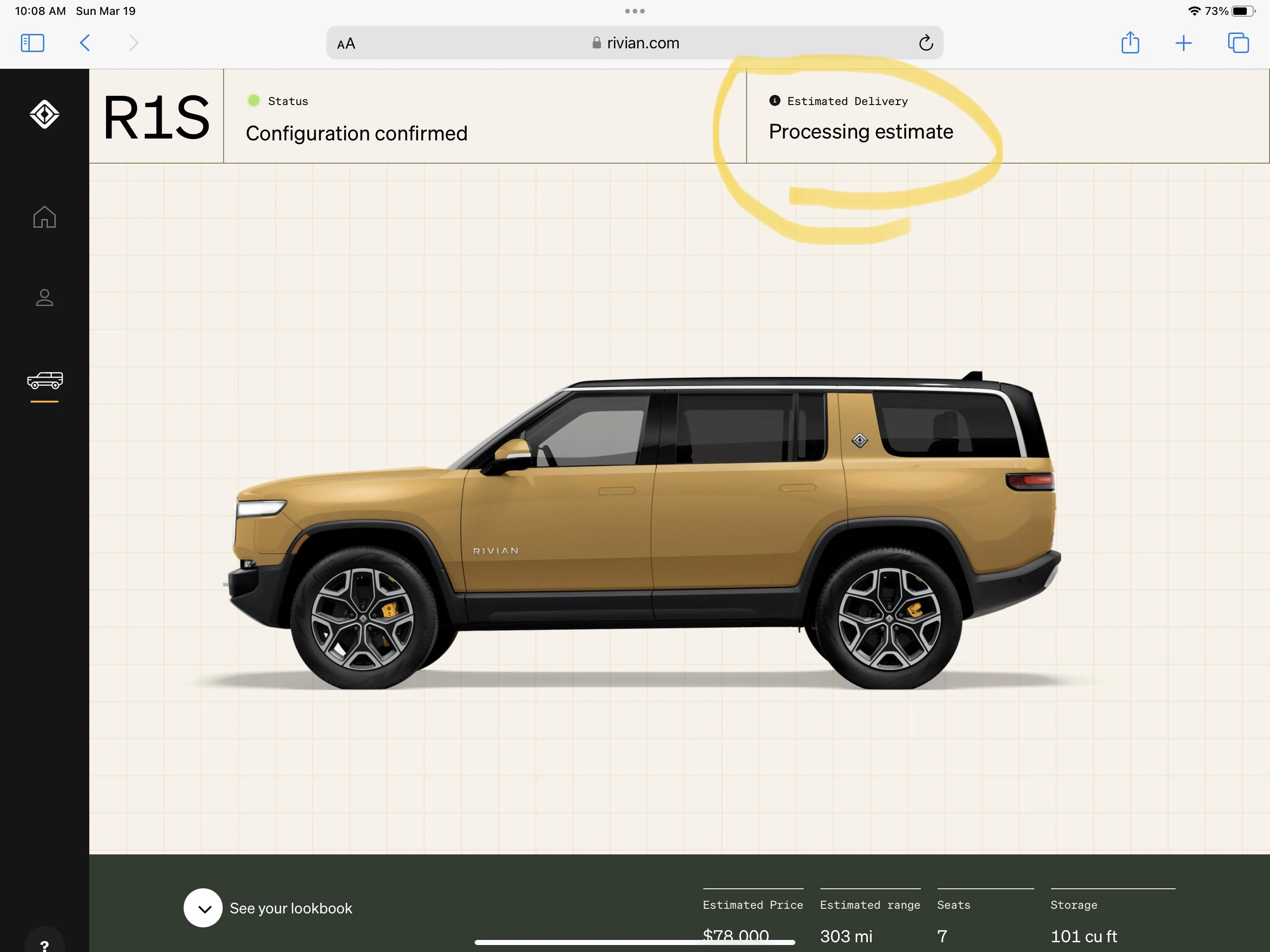 Rivian R1T R1S R1S Shop access live with lots of inventory! 32F605B0-468A-477A-966A-51DBFB89AB14