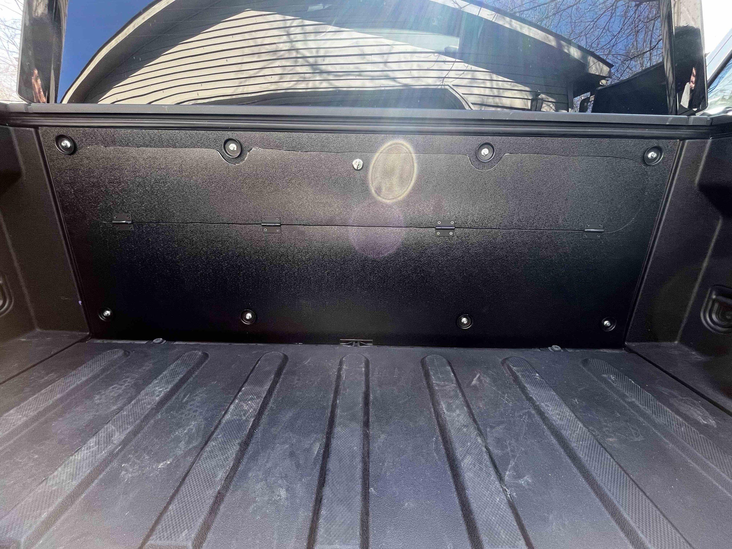 Rivian R1T R1S Reclaiming empty powered tonneau cover space IMG_2023