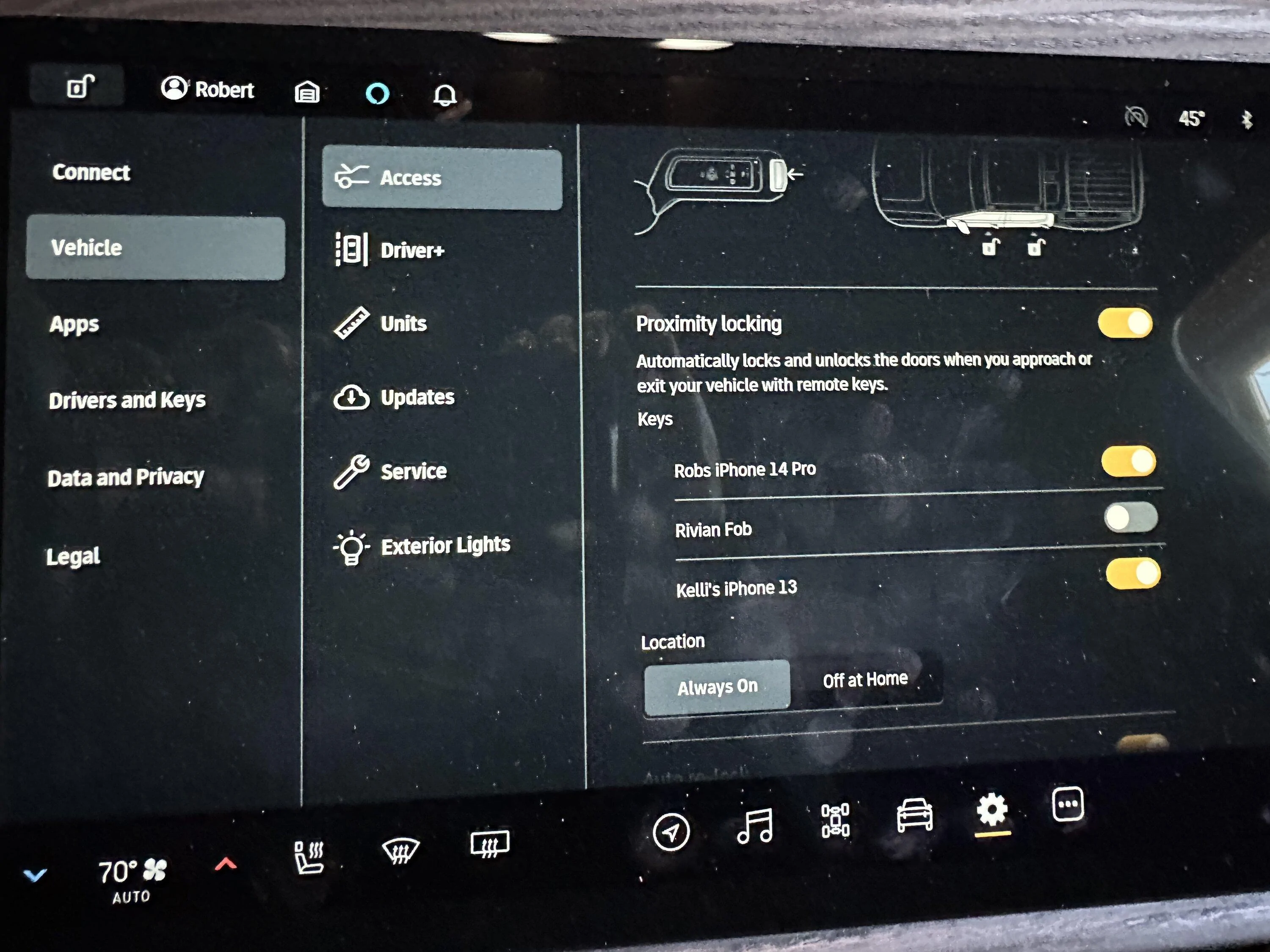 Rivian R1T R1S Phone as key issues IMG_1074