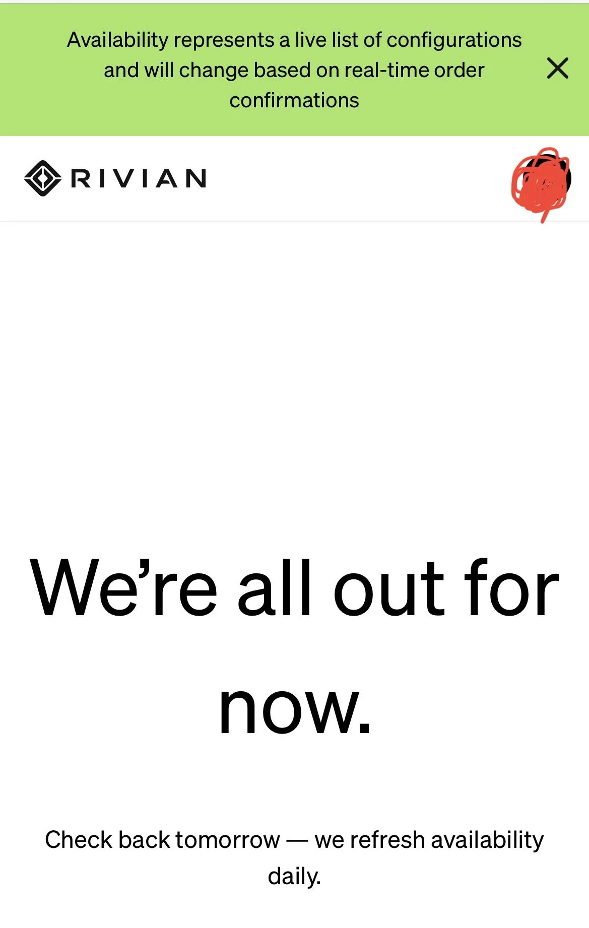 Rivian R1T R1S R1S Shop access live with lots of inventory! 71D50DB9-7DE1-4464-9C52-EB11B4B5FDD5