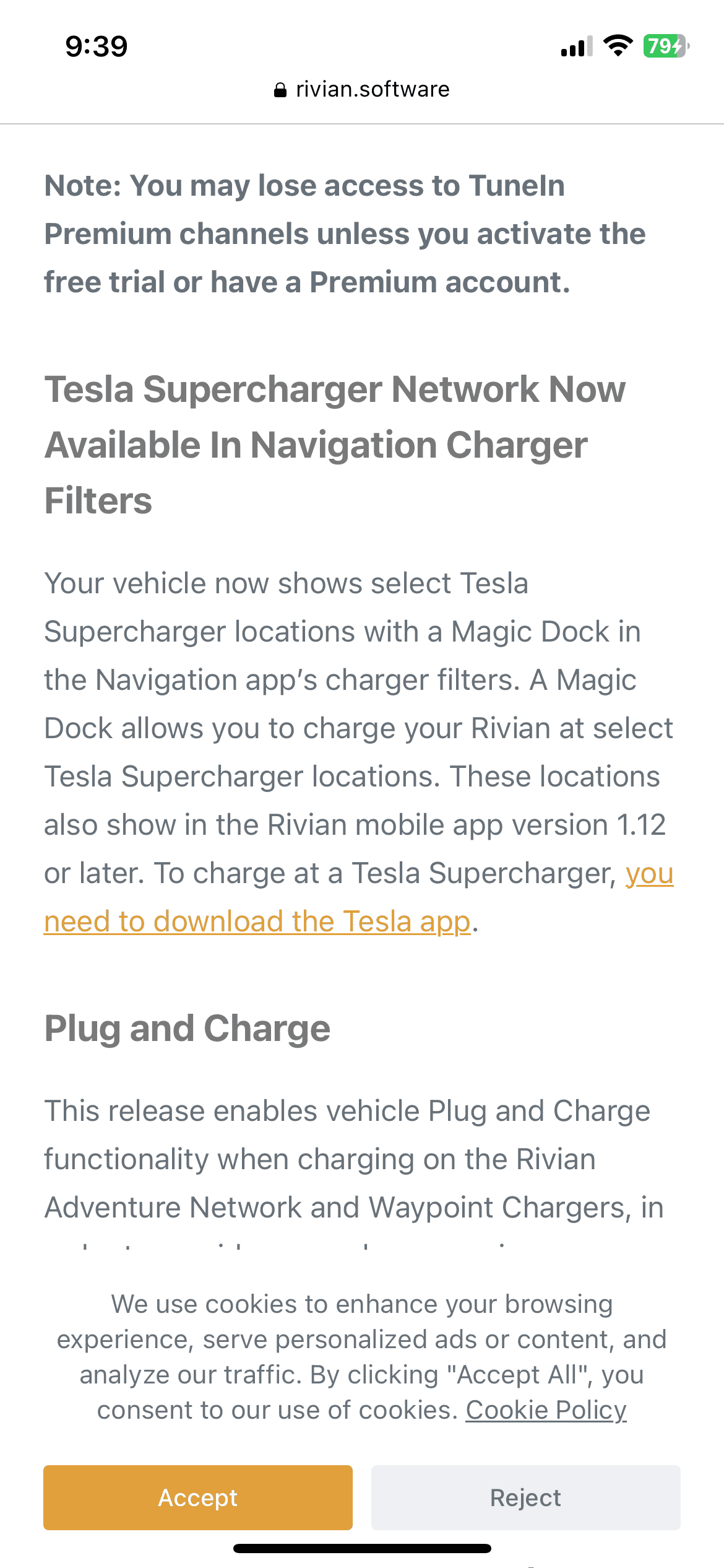 Rivian R1T R1S Will Rivian add Tesla Superchargers into the map? IMG_6211