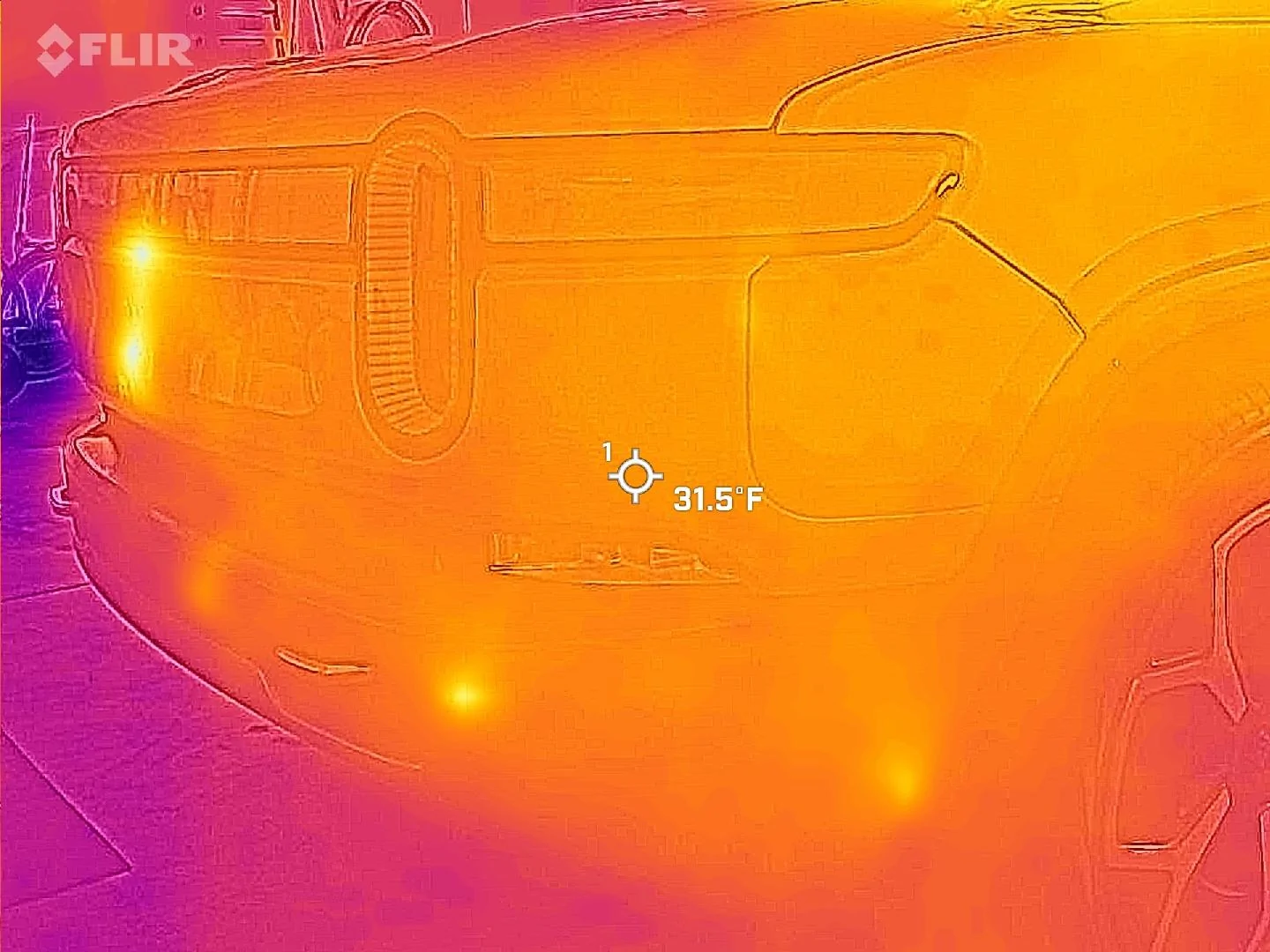 Rivian R1T R1S Vampire drain - what's the latest battery % loss people are getting? FLIR_20230322_031154_095