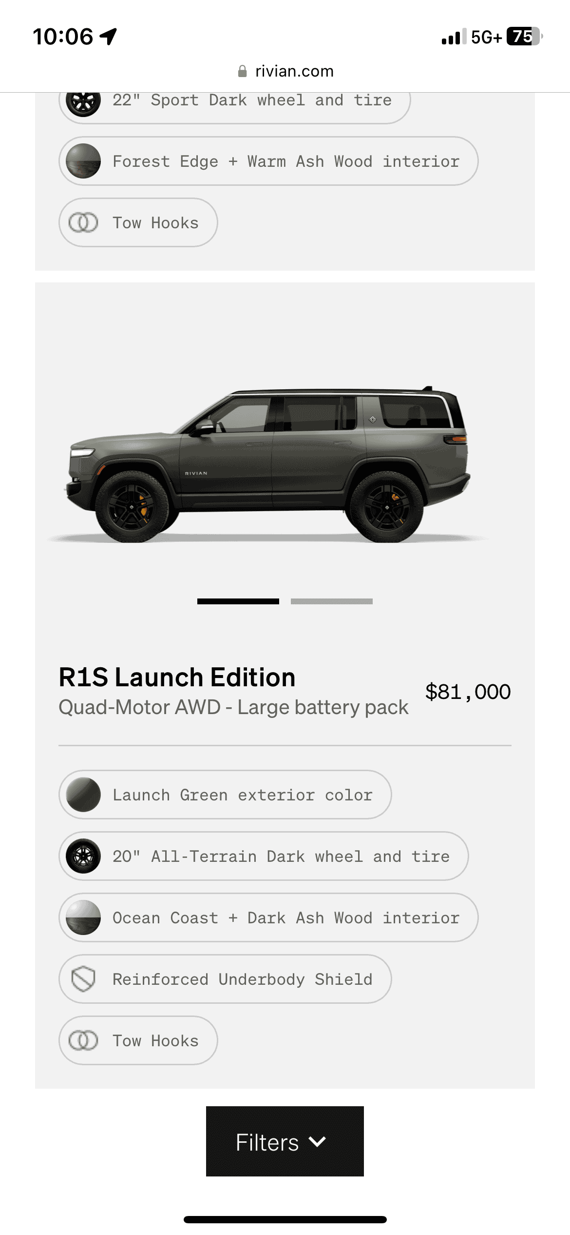 Rivian R1T R1S R1S Shop access live with lots of inventory! 36E66186-0114-4ECC-B5D0-96CCD335D730