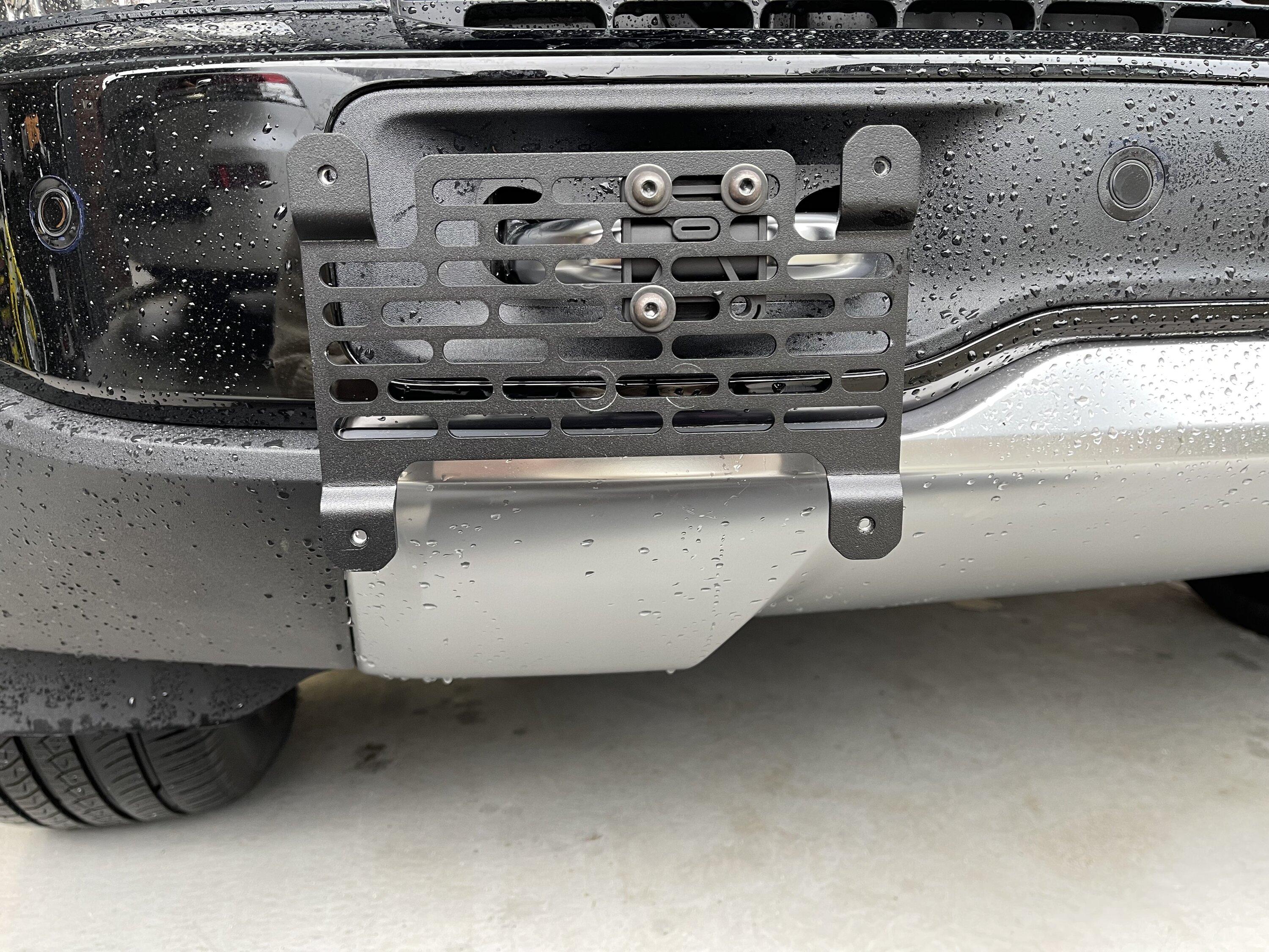 Rivian R1T R1S "Brutally honest" BuiltRight Industries License Plate Mount Review 9