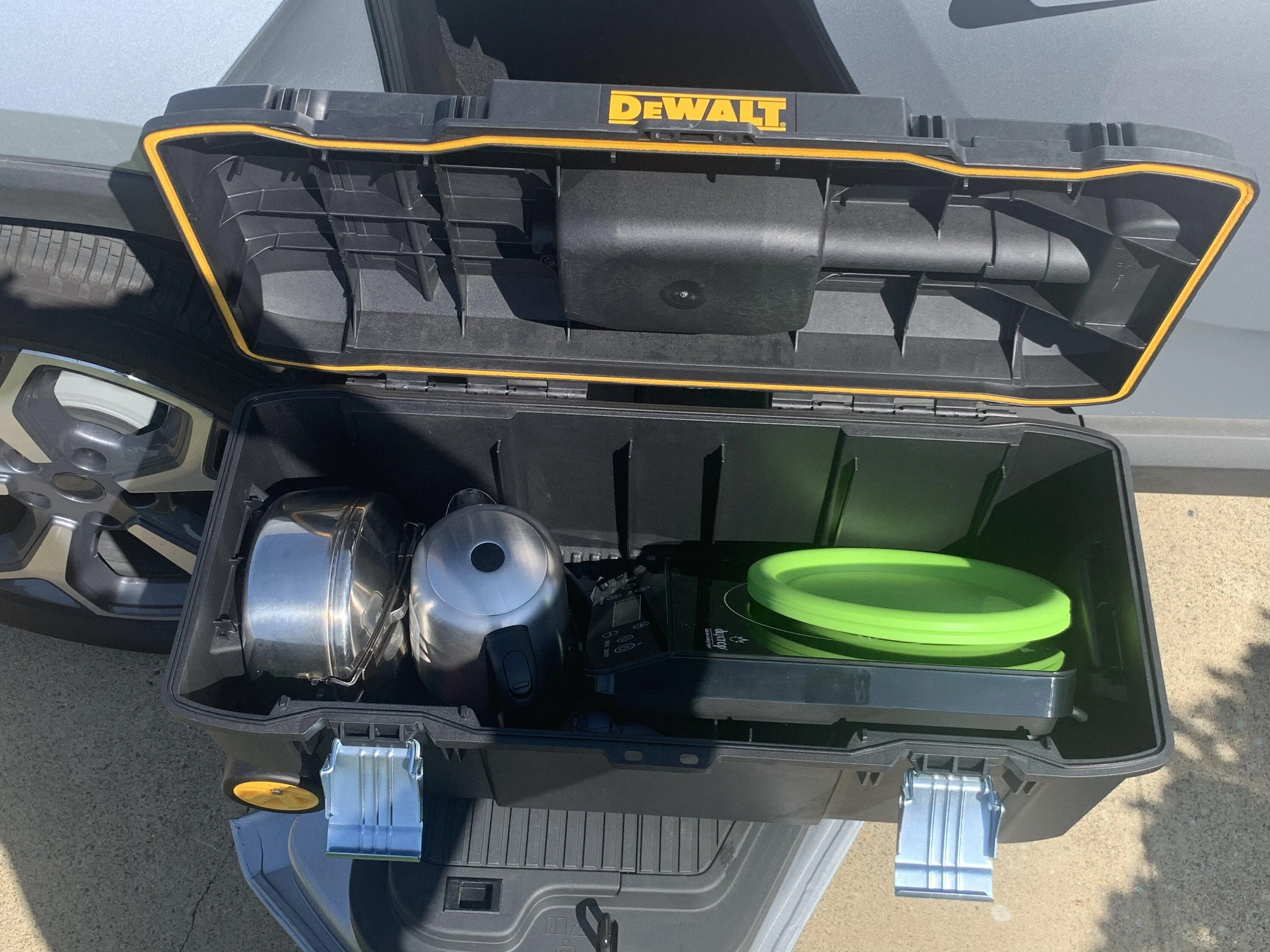 Rivian R1T R1S DeWALT 28” Tool Box fits in Gear Tunnel 8C5EADBE-7149-4231-878C-1912EF67163D