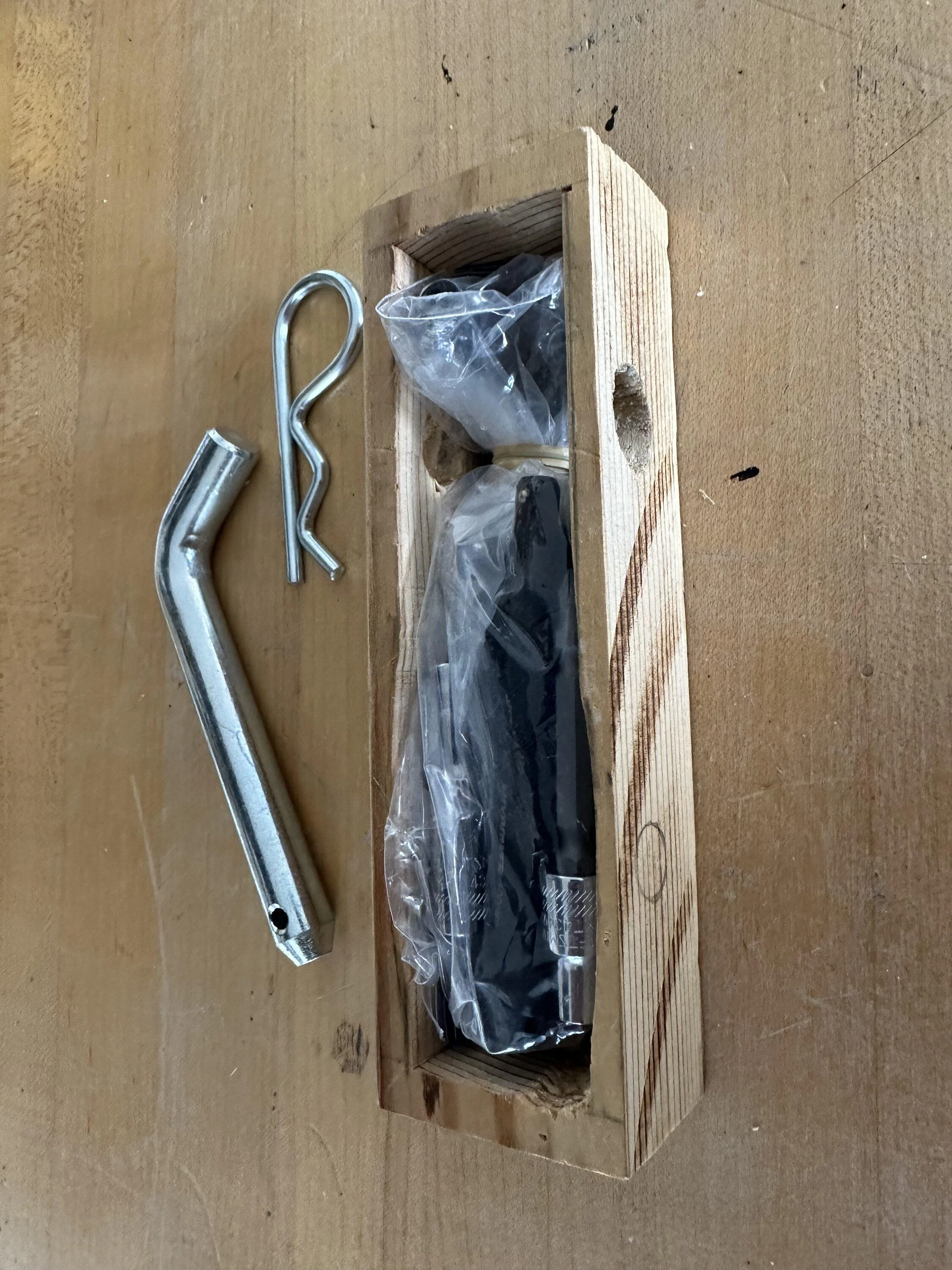 Rivian R1T R1S DIY solution for storing Torx 20/25 just in case -- in trailer hitch 4811B759-E587-488F-A58B-A48D9177F500