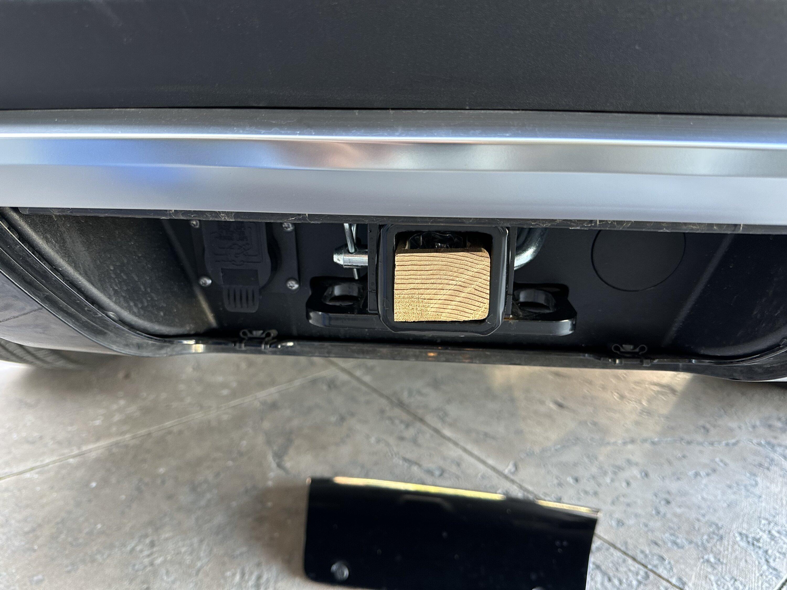 Rivian R1T R1S DIY solution for storing Torx 20/25 just in case -- in trailer hitch B5FF31AD-75E3-468C-8D34-473027EE5F27