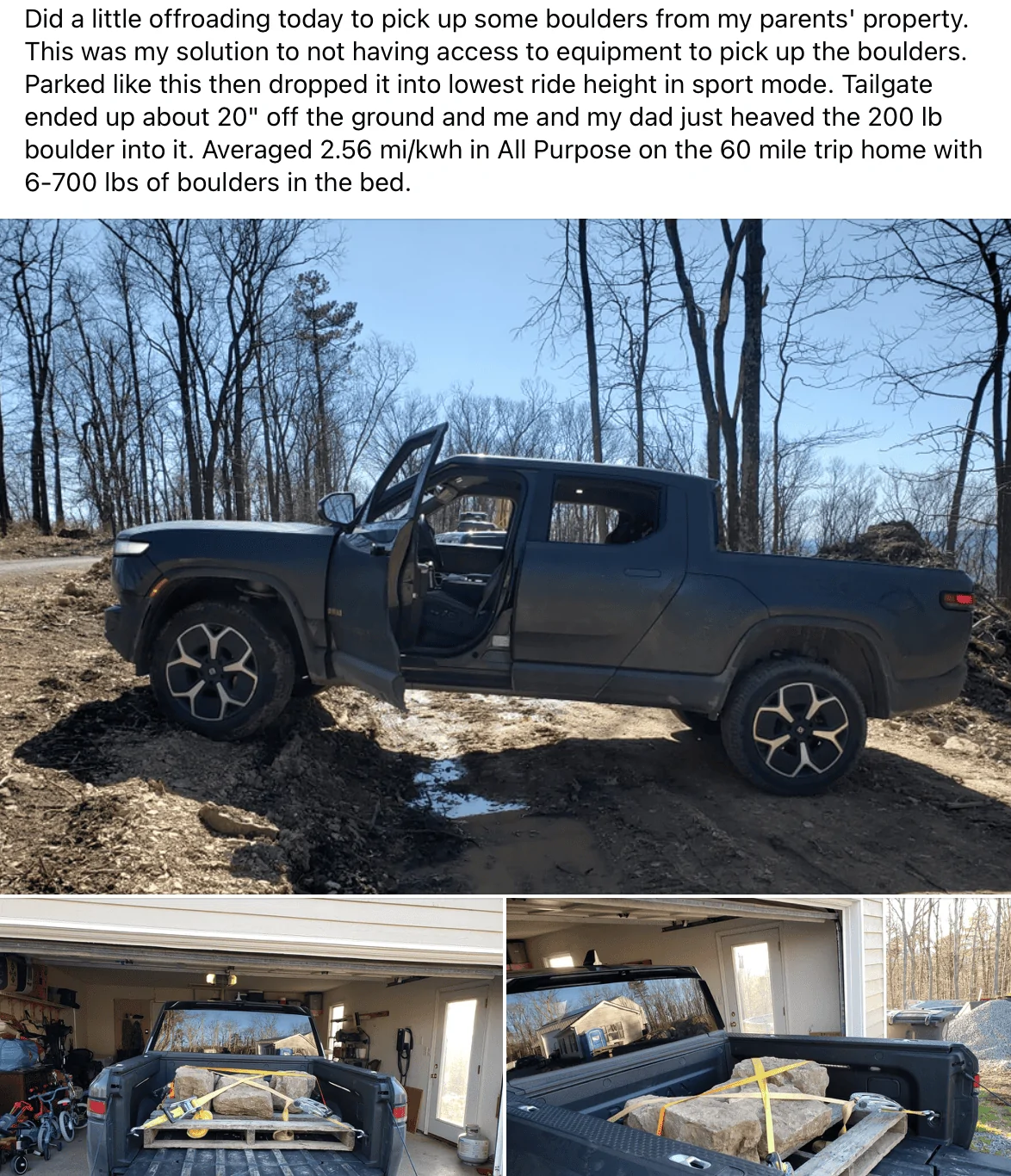 Rivian R1T R1S Range and efficiency on 21s WITHOUT Aero Covers???. Screen Shot 2023-03-26 at 4.30.11 PM
