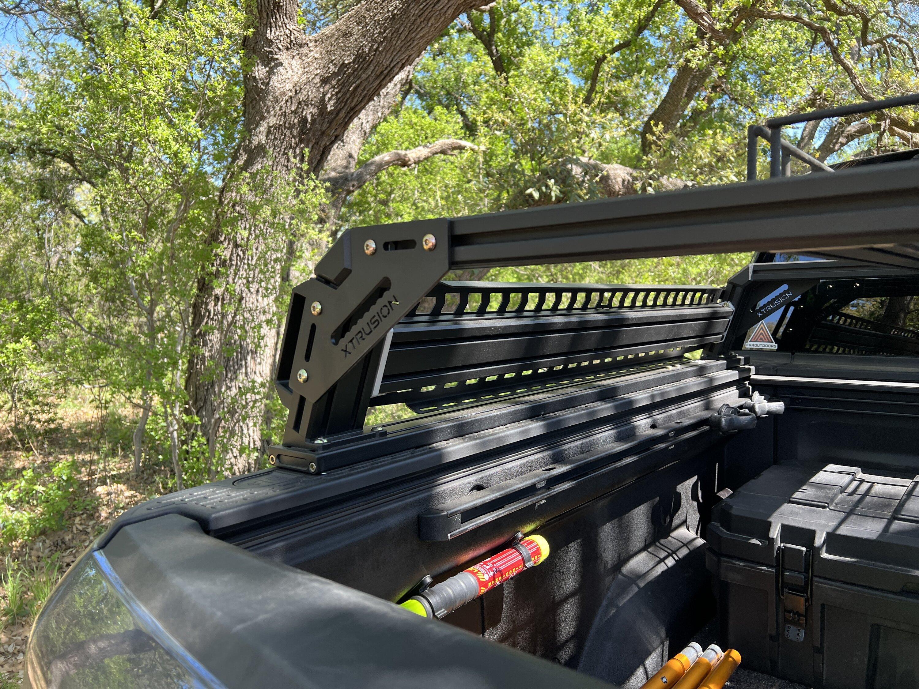 Rivian R1T R1S Bed Rack options from Xtrusion Overland IMG_2240