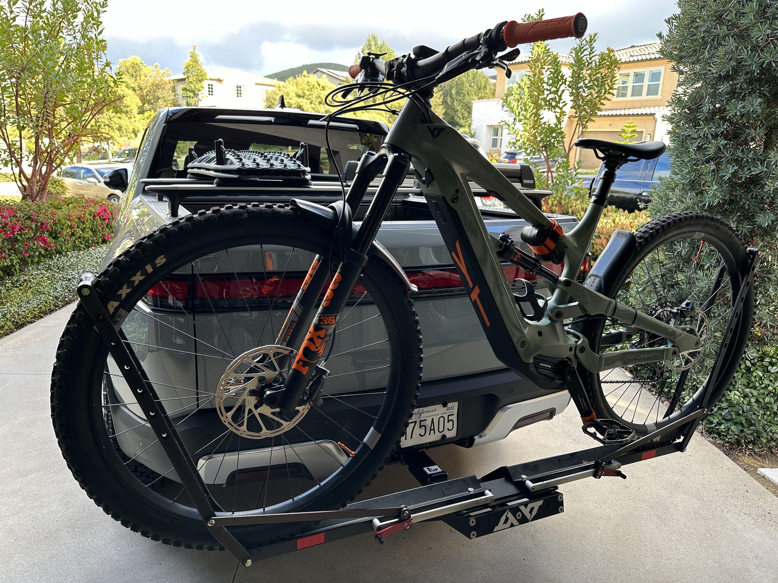 Rivian R1T R1S Bed mounted vs hitch mounted bike rack? E3979E0E-0419-4AFC-AF98-4DC8D90844A0