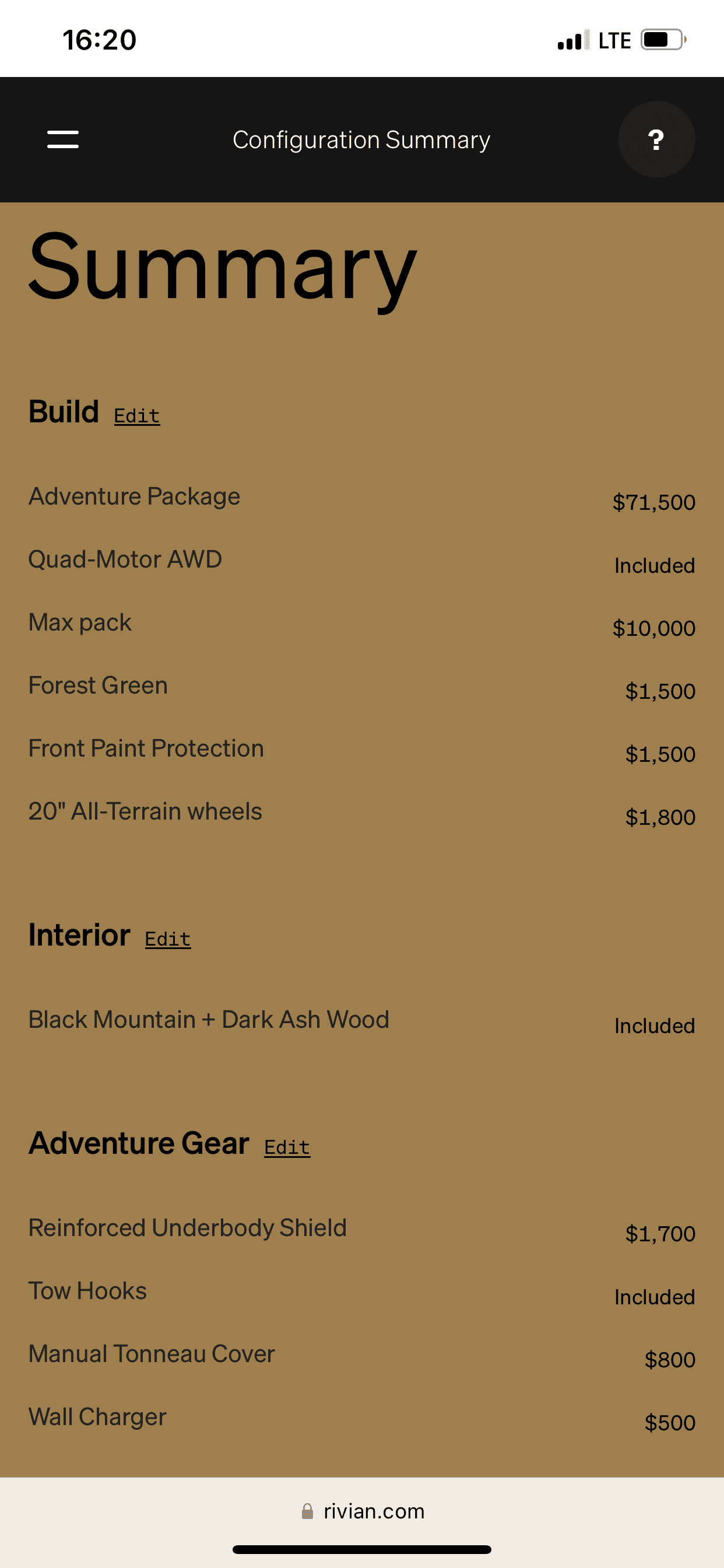 Rivian R1T R1S Guide assigned for my max pack quad preorder.. does it mean anything? CE33AE45-6AC0-48CC-B1D3-6F6CFD5E6B19
