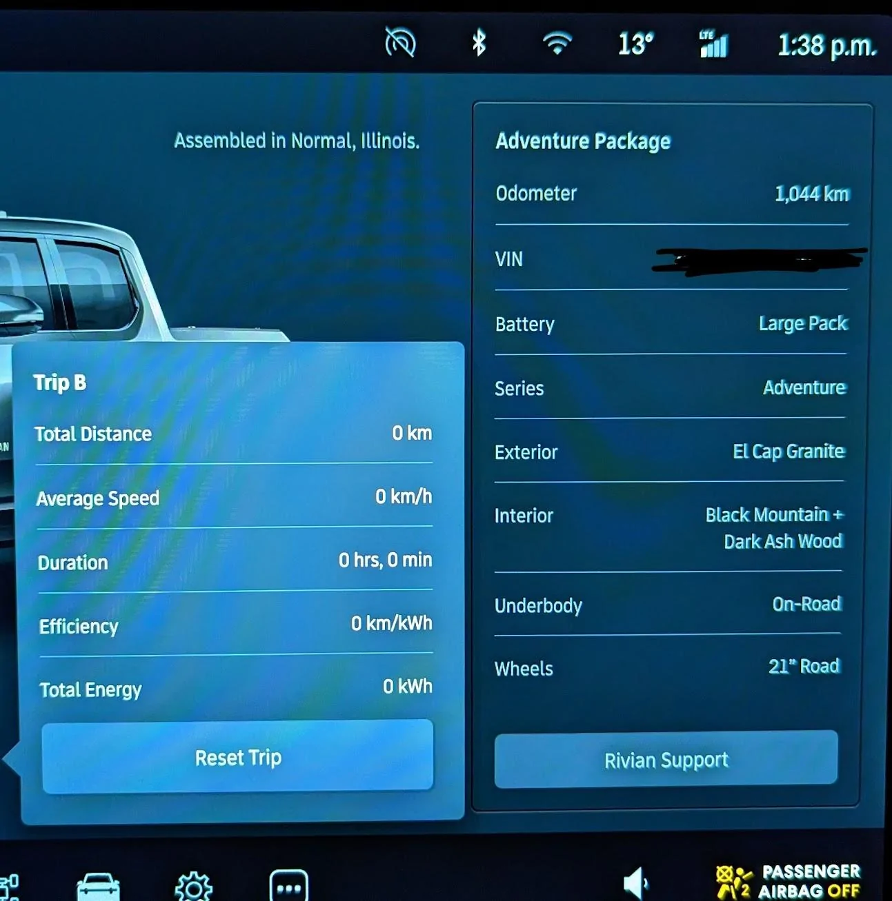 Rivian R1T R1S Vampire drain - what's the latest battery % loss people are getting? PXL_20230331_203824303_2