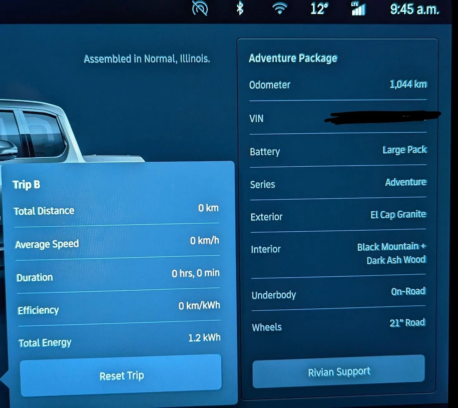 Rivian R1T R1S Vampire drain - what's the latest battery % loss people are getting? PXL_20230401_164534747_2