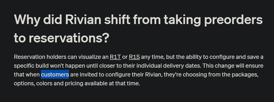 Rivian R1T R1S I don't feel valued as a customer 1680385028377