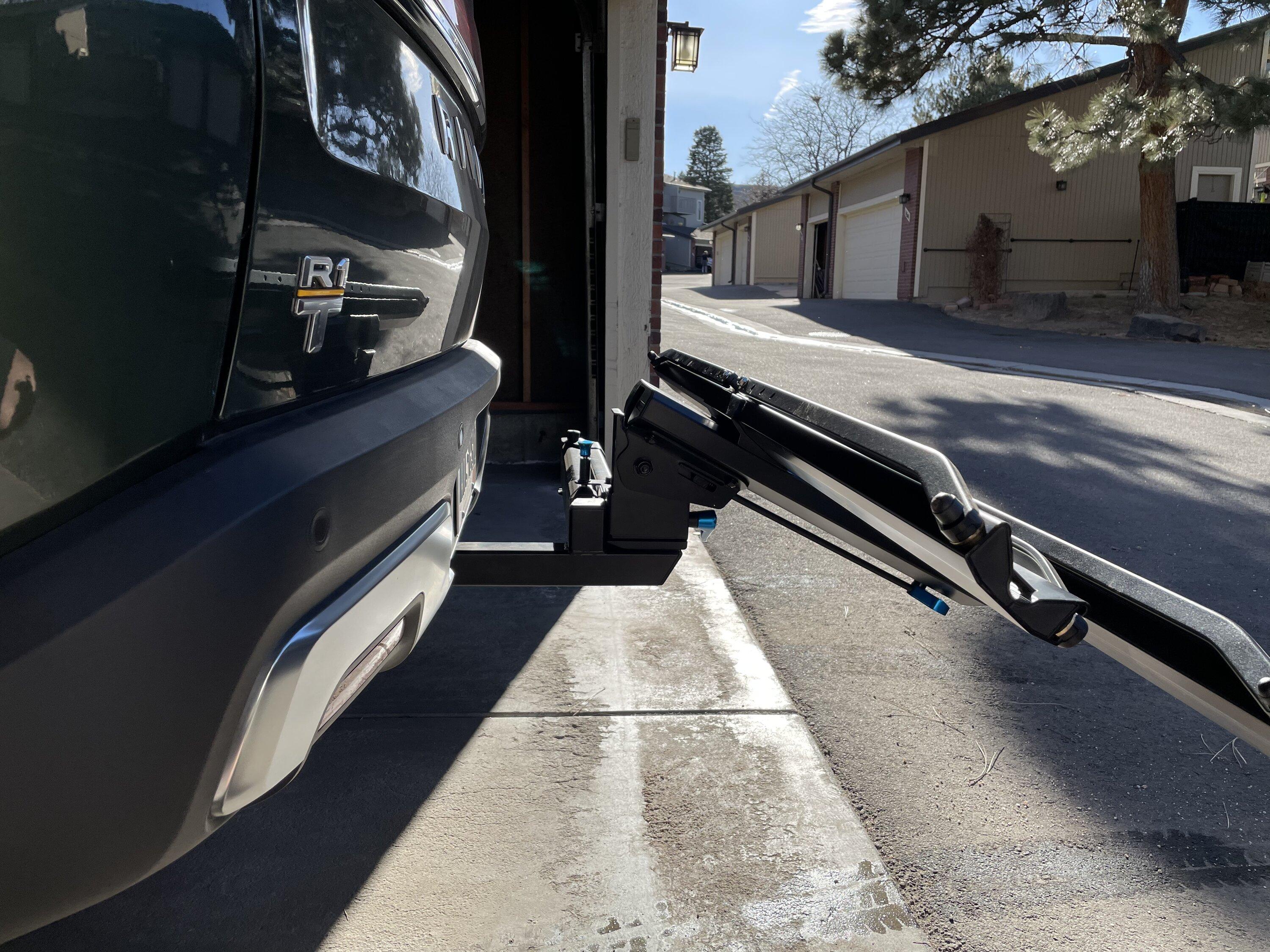 Rivian R1T R1S RockyMounts AfterParty Hitch rack - installed photos & review 75CBFE7B-78F3-4836-A904-95EC43905272