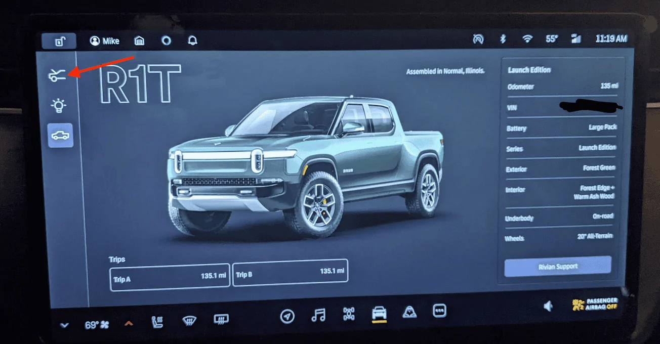 Rivian R1T R1S How do you enabled Gear Guard for the first time? 1680540808085