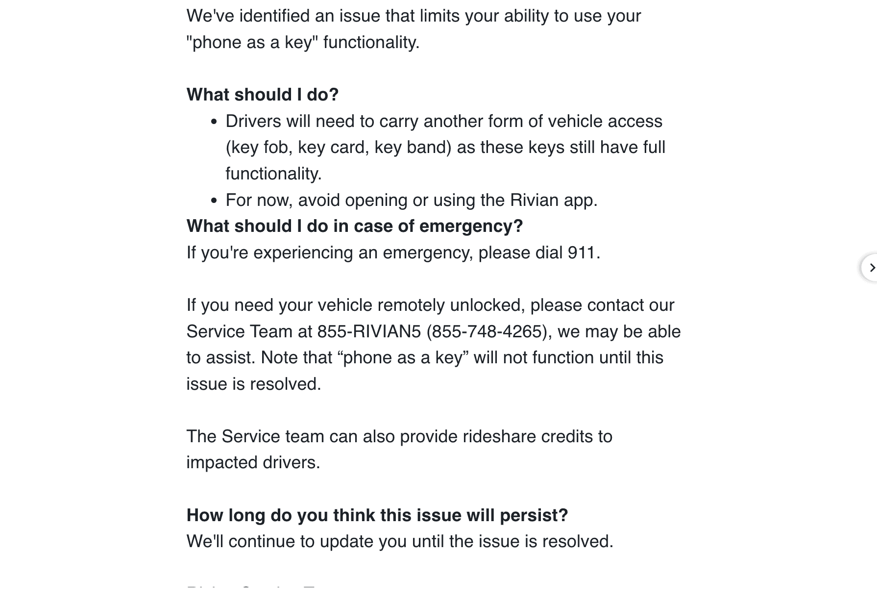Rivian R1T R1S Unable to sign in to app 1680550116032