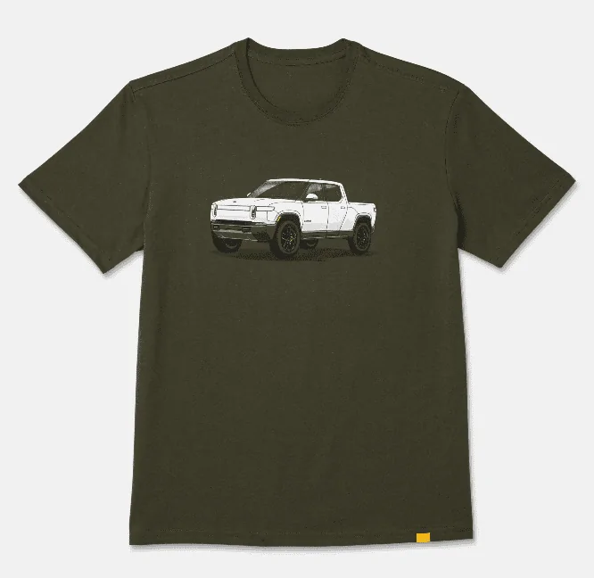 Rivian R1T R1S Rivian Vehicle T-Shirt Availability 1680616196107