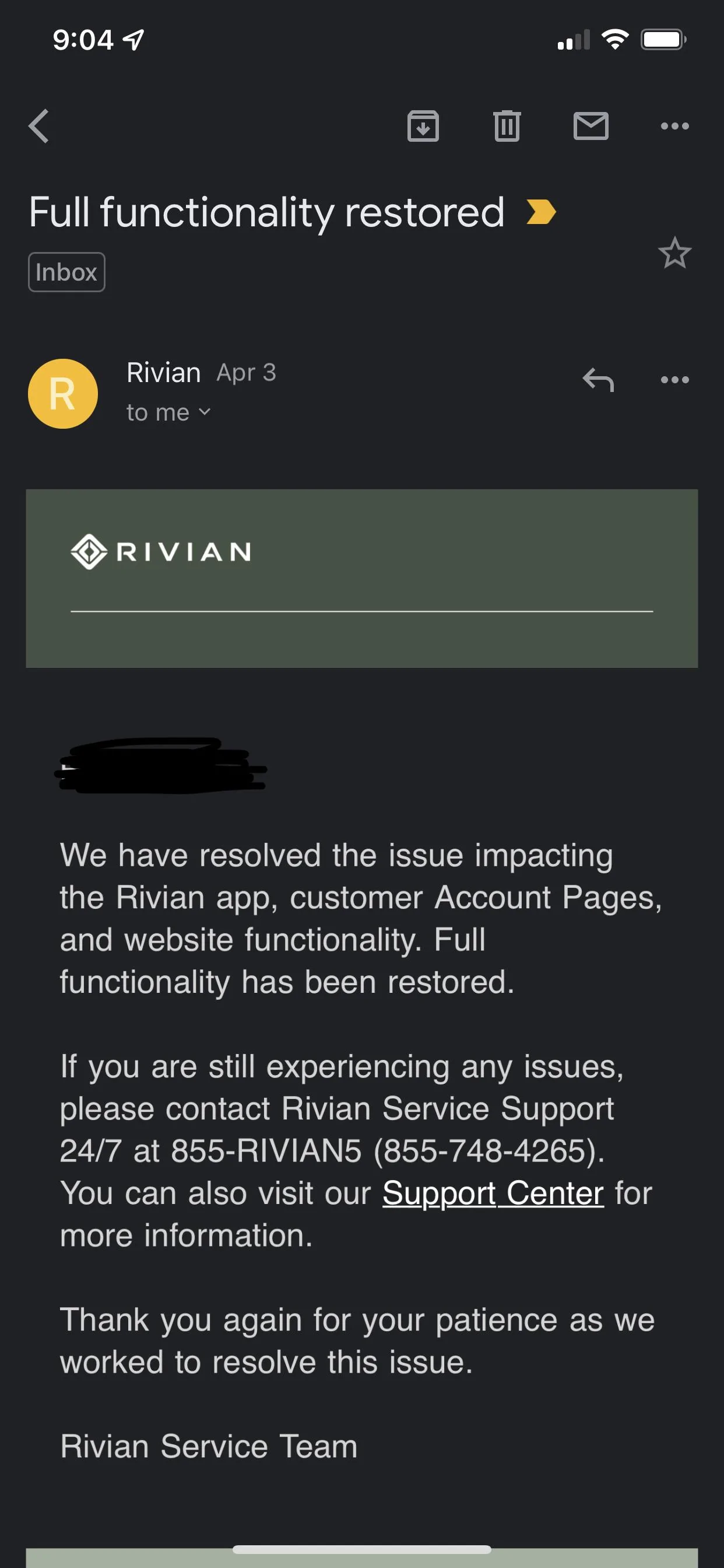 Rivian R1T R1S App Full Functionality Restored 0C23FCE1-E528-4B00-87DB-E30870A78E89
