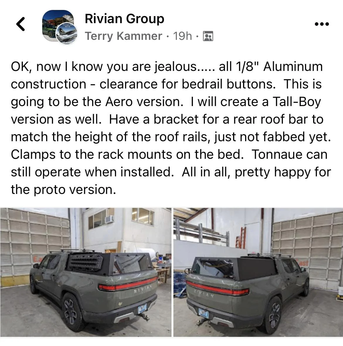 Rivian R1T R1S Rivian R1T  bed cap - any options? 00C2A7F4-CBEC-4A79-8051-39303A49D41E