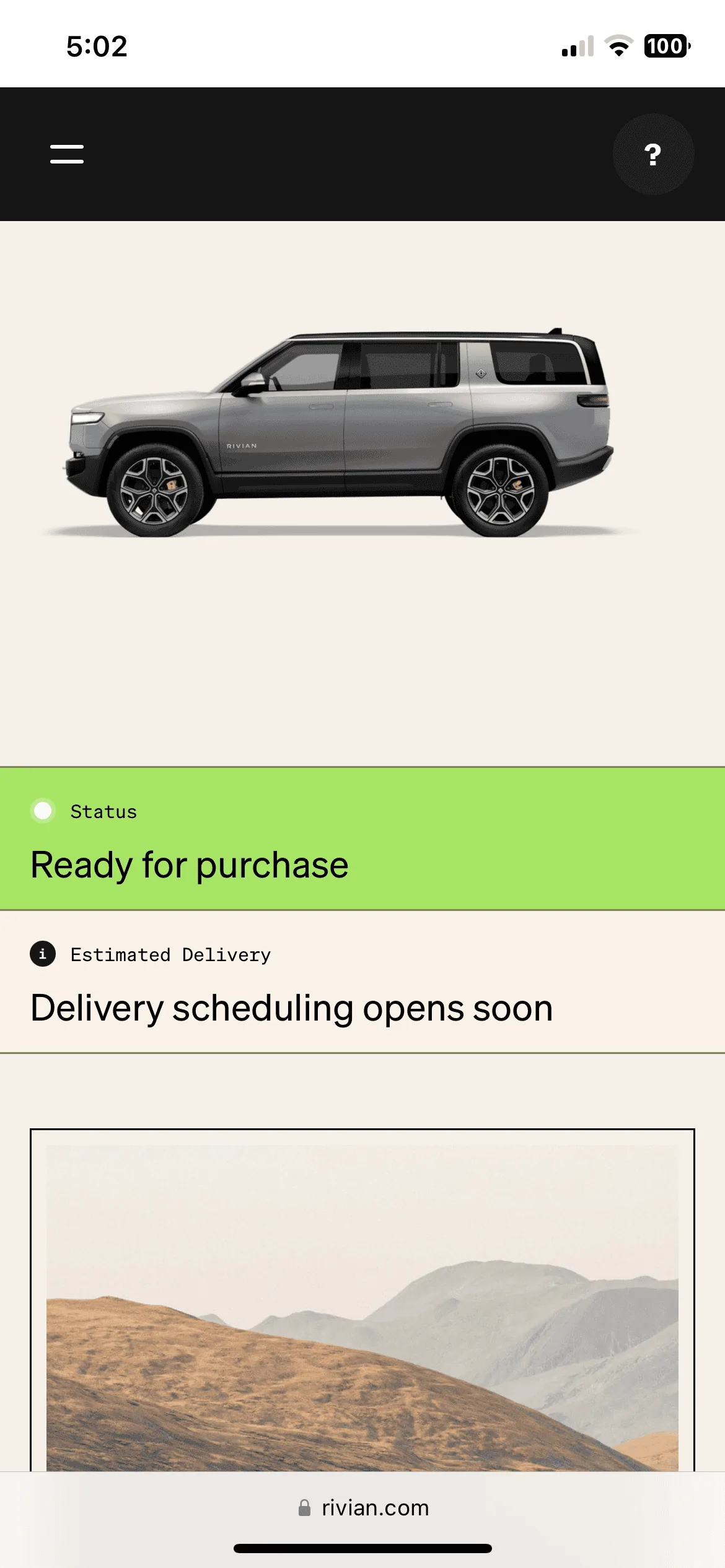Rivian R1T R1S R1S Shop access live with lots of inventory! B1570E79-6393-4B78-8DEF-7C4153D7A2DC