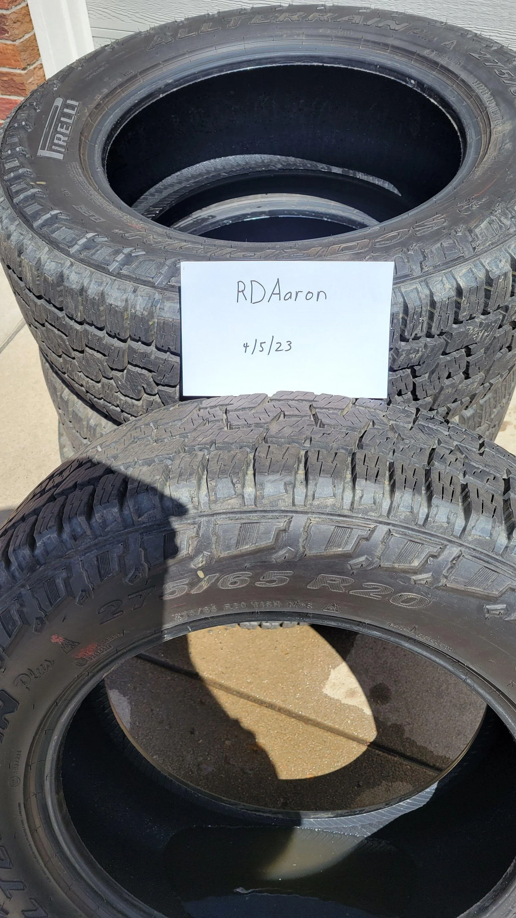 Rivian R1T R1S Reduced - Almost new AT Tires - $1000 20230405_132000