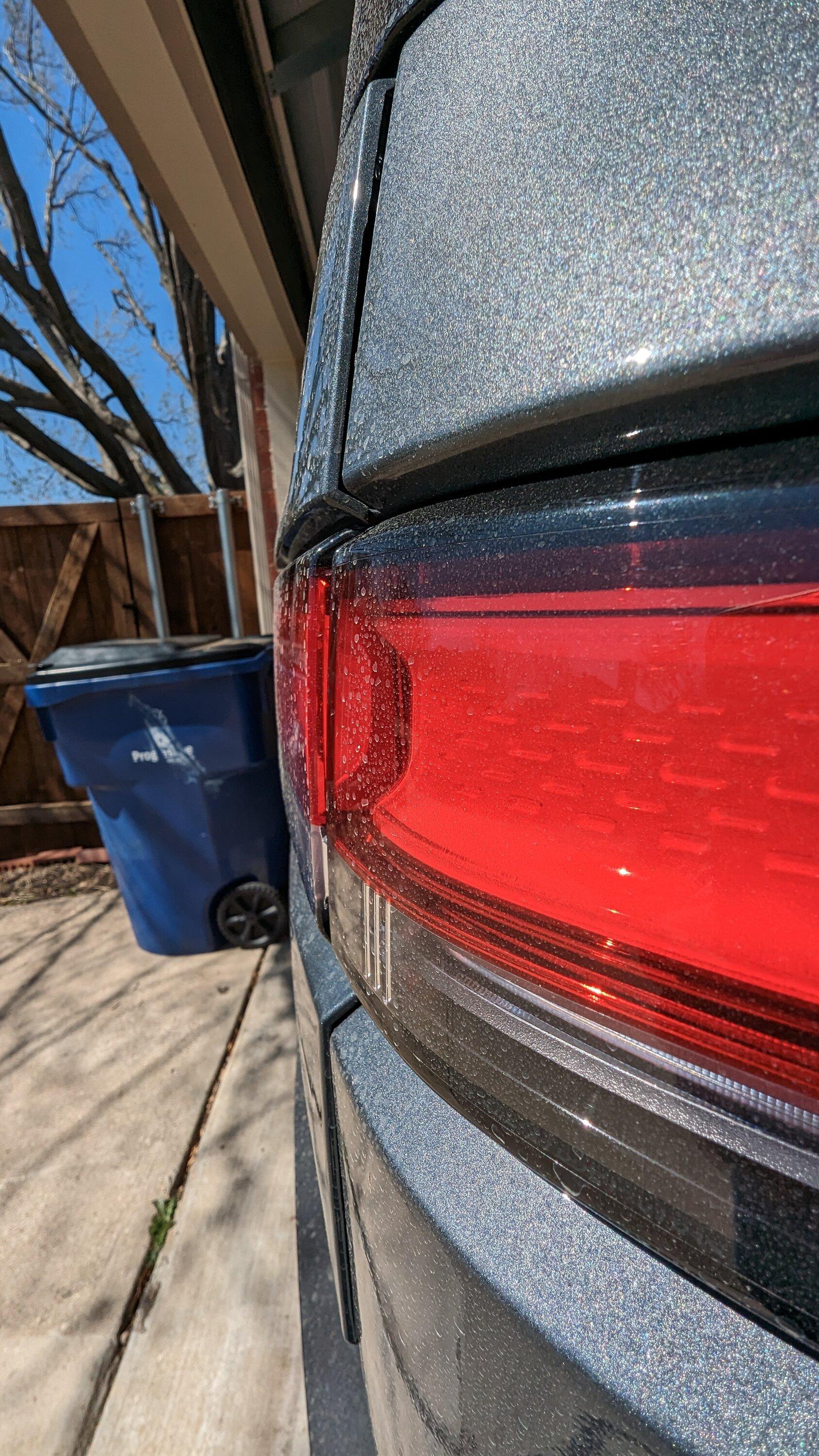 Rivian R1T R1S R1S rear door gap - fixable? PXL_20230310_175228410
