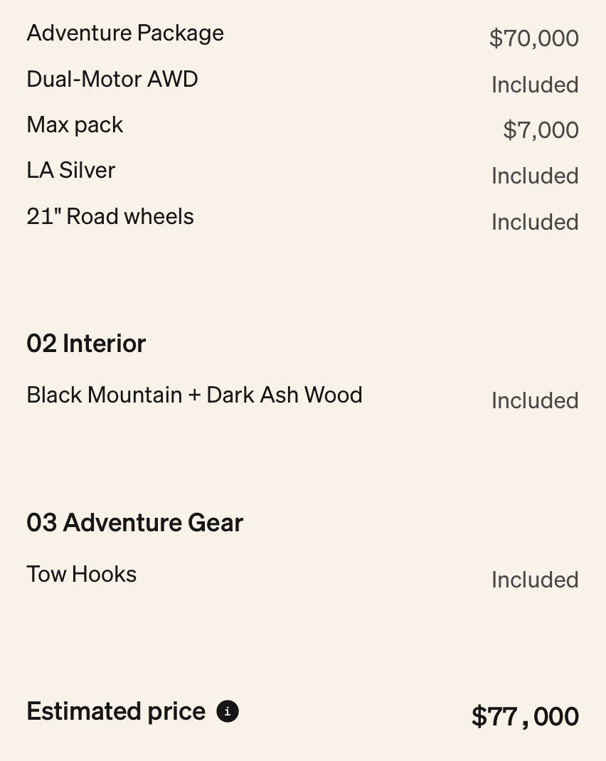 Rivian R1T R1S R1T Max Pack + Dual Motor range update from Rivian: 335, 360 and 400 miles range 1680758287772