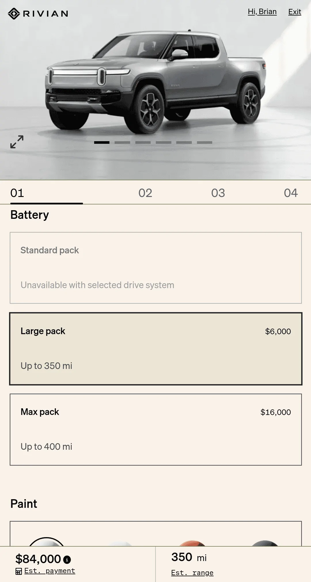 Rivian R1T R1S R1T Max Pack + Dual Motor range update from Rivian: 335, 360 and 400 miles range Screenshot_20230406-054355