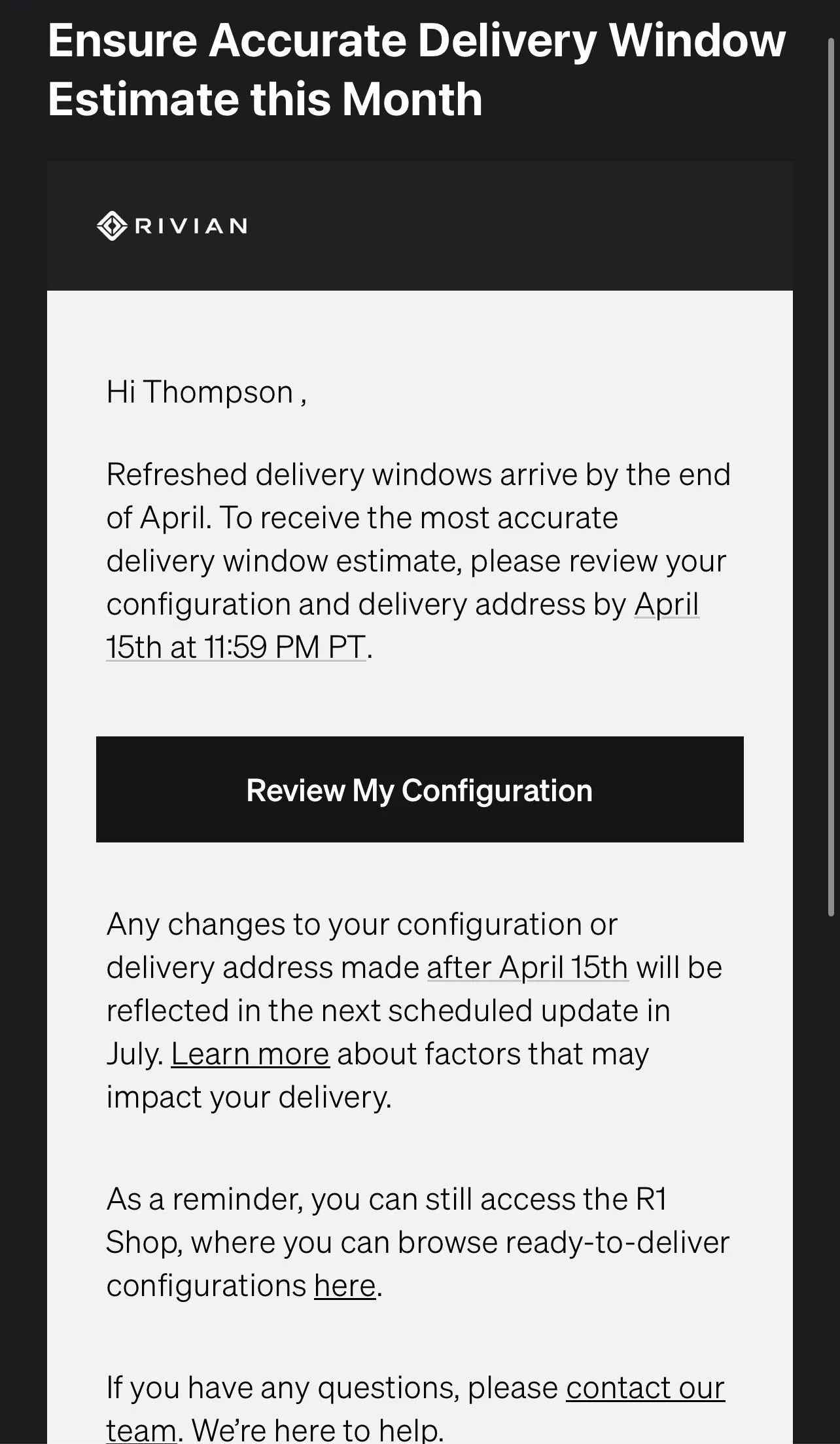 Rivian R1T R1S Delivery Estimator Changing Yet Again? IMG_2733