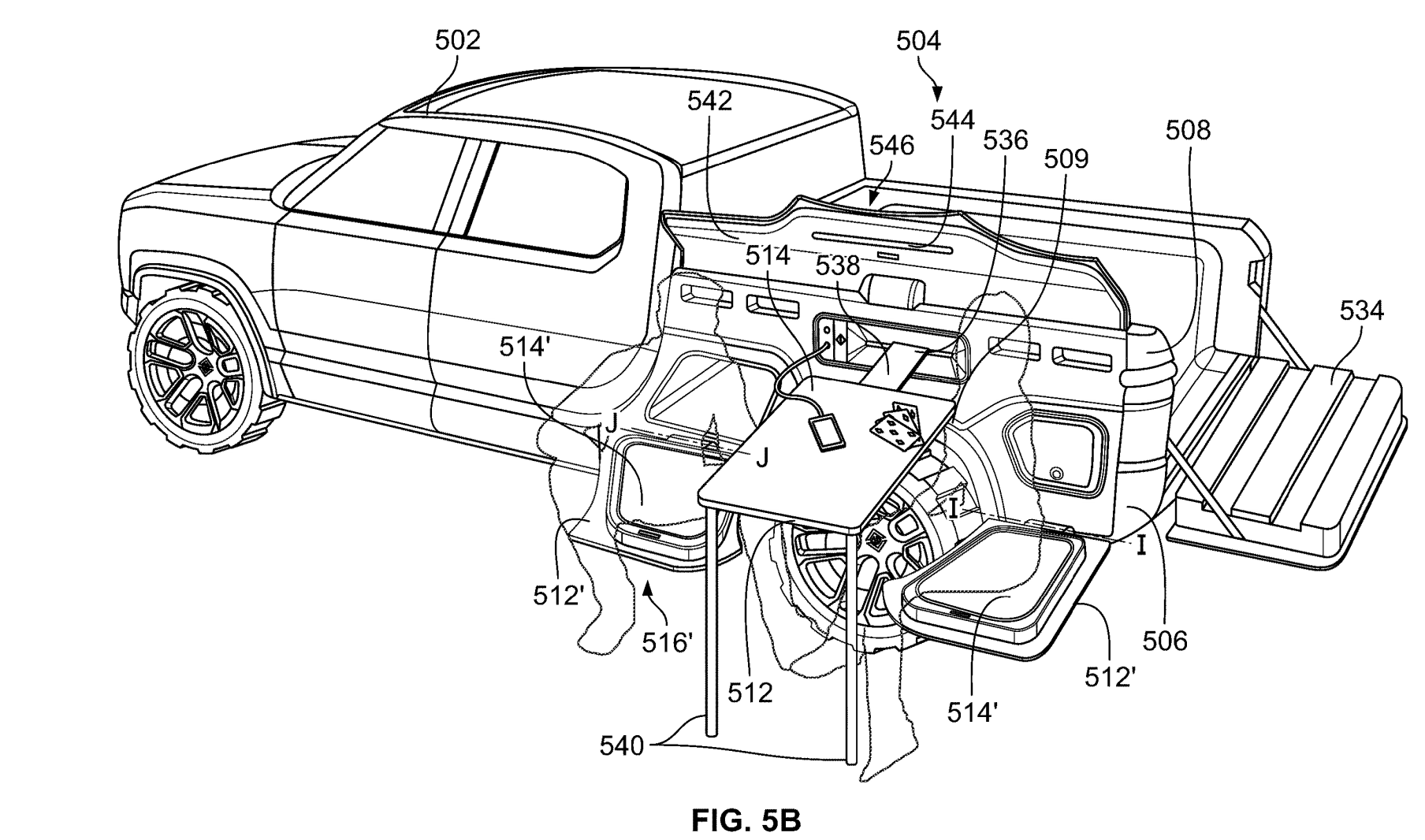 Rivian R1T R1S Patent Moveable Vehicle Exterior Panel (Maybe R1LT?) 1680840766581