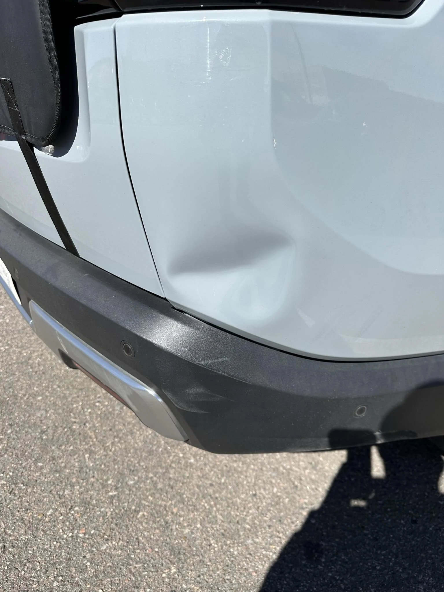 Rivian R1T R1S A Master at Work - Paintless Dent Repair (PDR) MAGIC on my R1T here in Colorado! IMG_1713