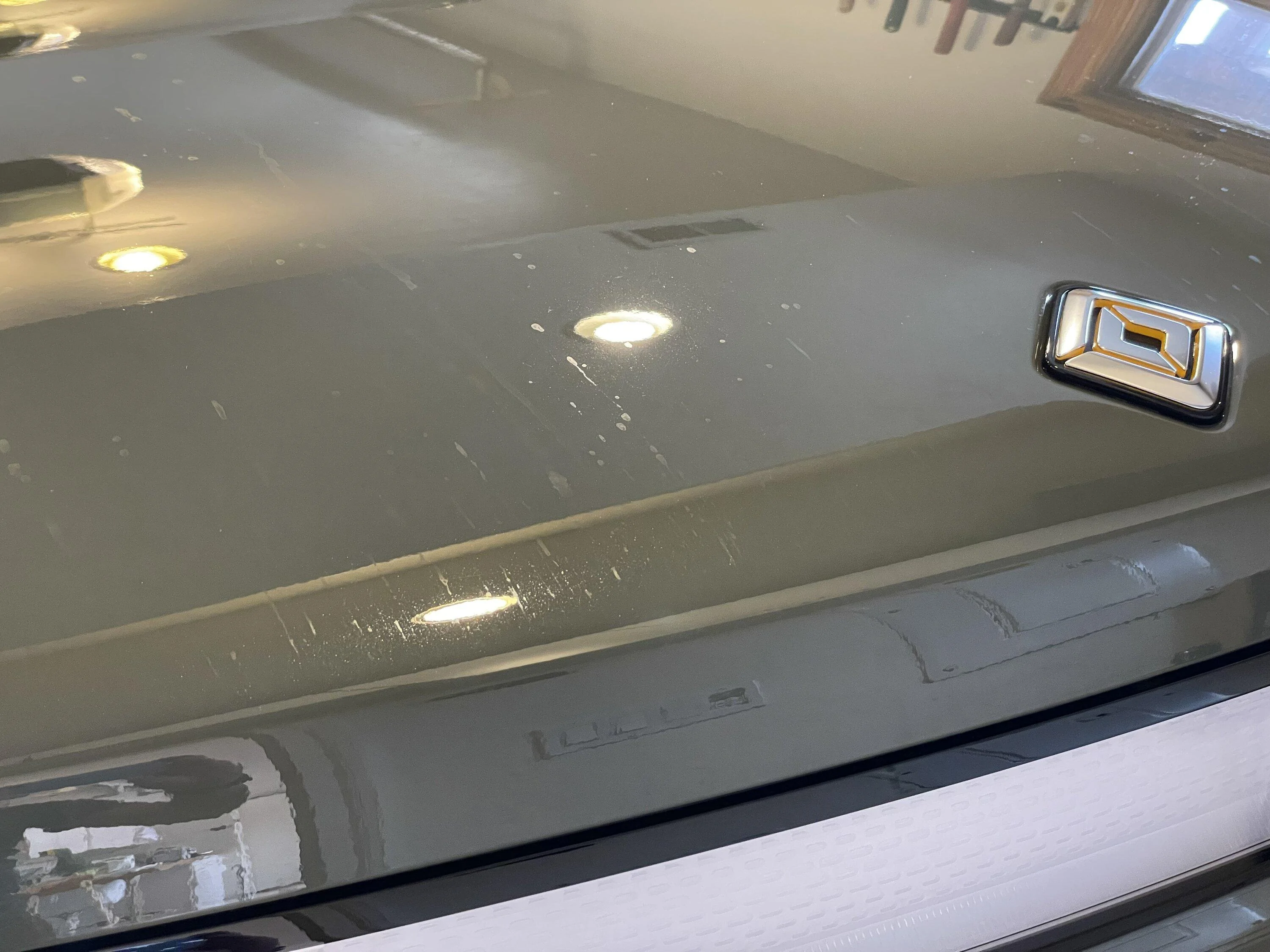 Rivian R1T R1S Xpel PPF Stained after driving on snowy roads IMG_6020