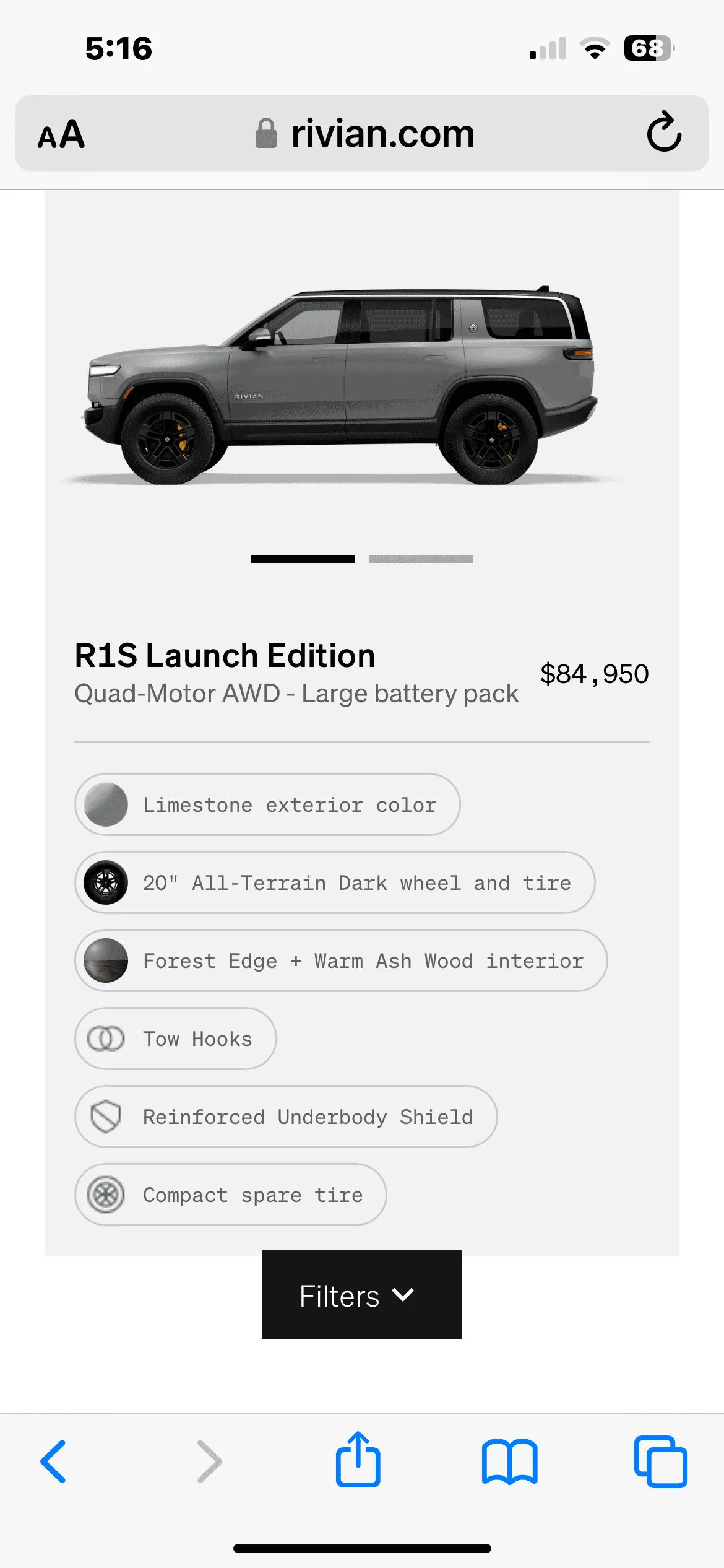 Rivian R1T R1S R1S Shop access live with lots of inventory! 1681258627157