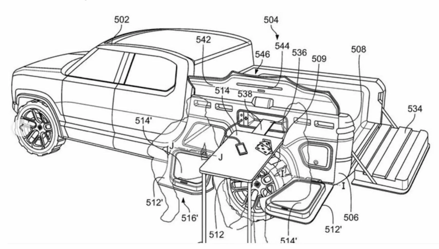 Rivian R1T R1S Patent Moveable Vehicle Exterior Panel (Maybe R1LT?) 744E5174-000C-4DA0-A519-0BCE91C9EEED