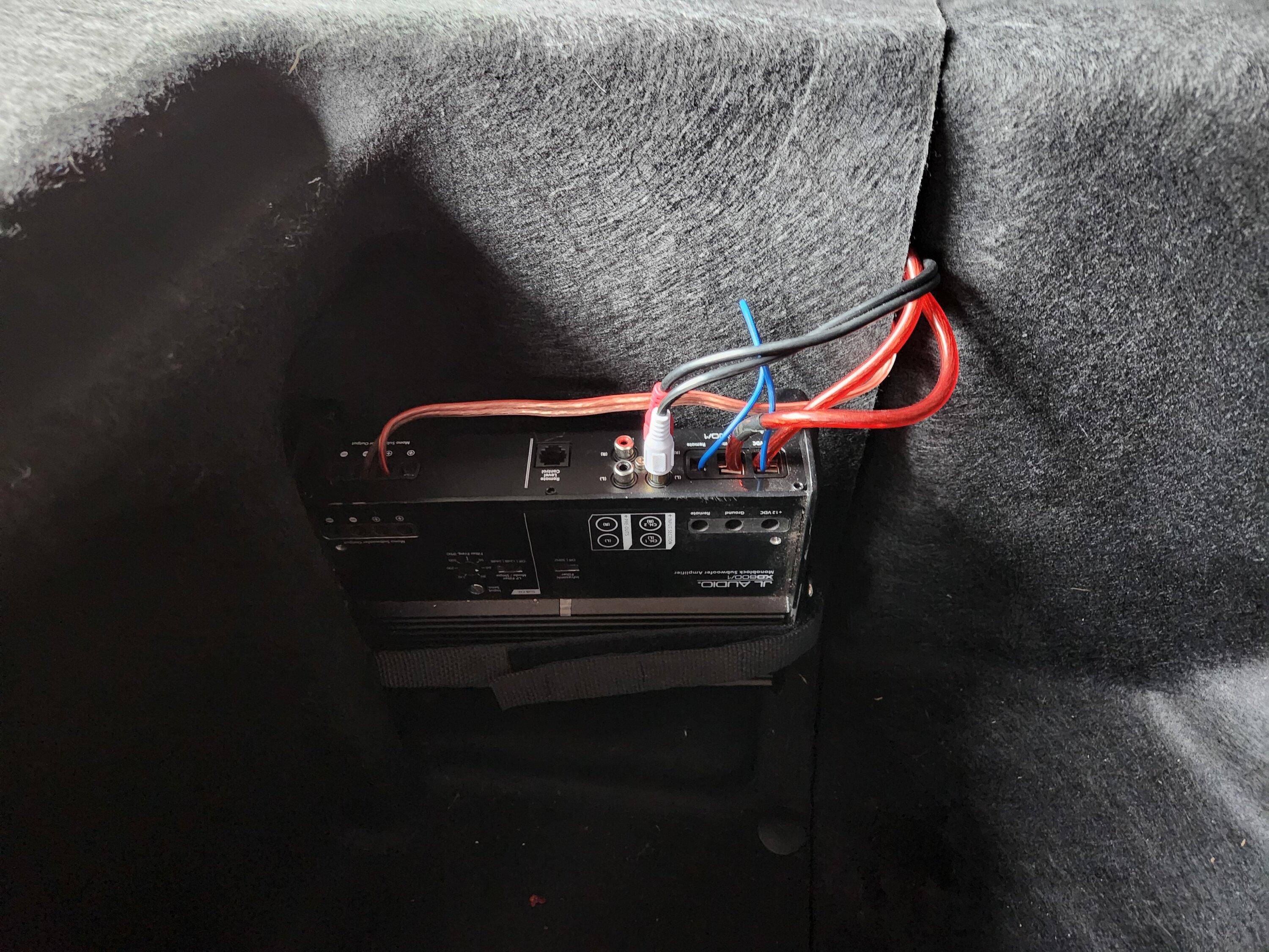 Rivian R1T R1S Upgraded the sub in R1S with aftermarket Alpine SWR-T10 Subwoofer 20230404_130523