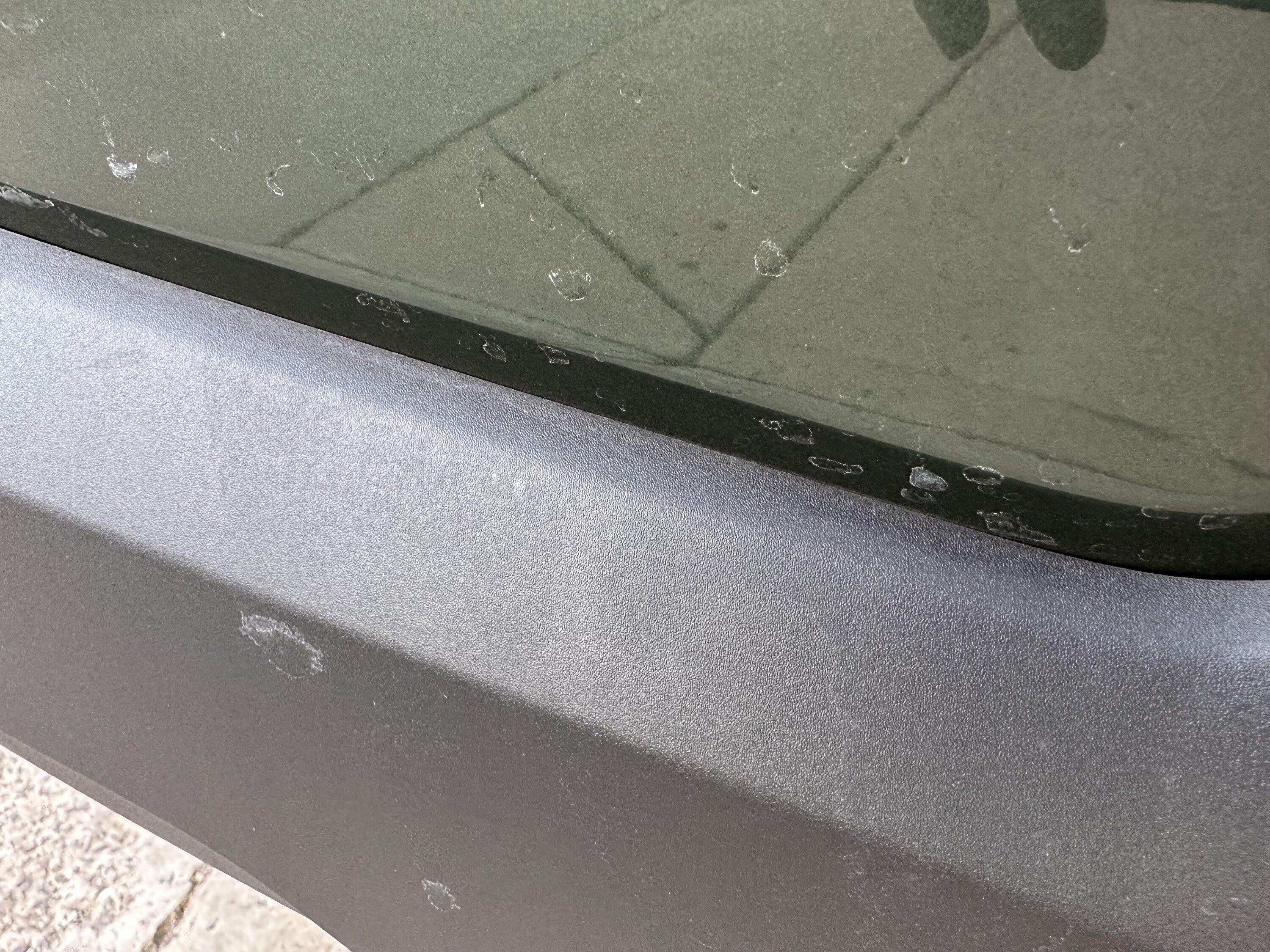 Rivian R1T R1S Gap on molding near tailgate IMG_3226