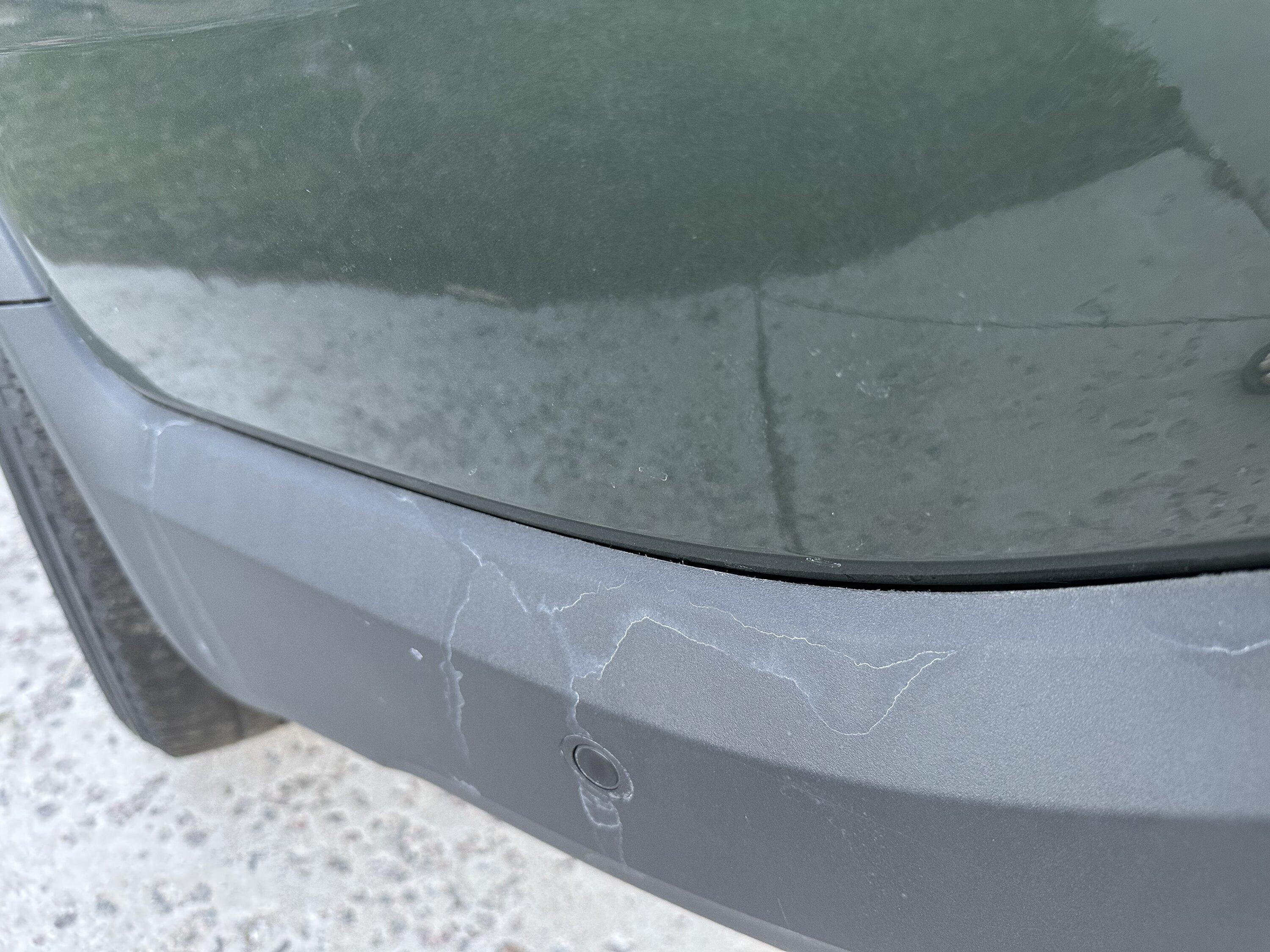 Rivian R1T R1S Gap on molding near tailgate IMG_3229