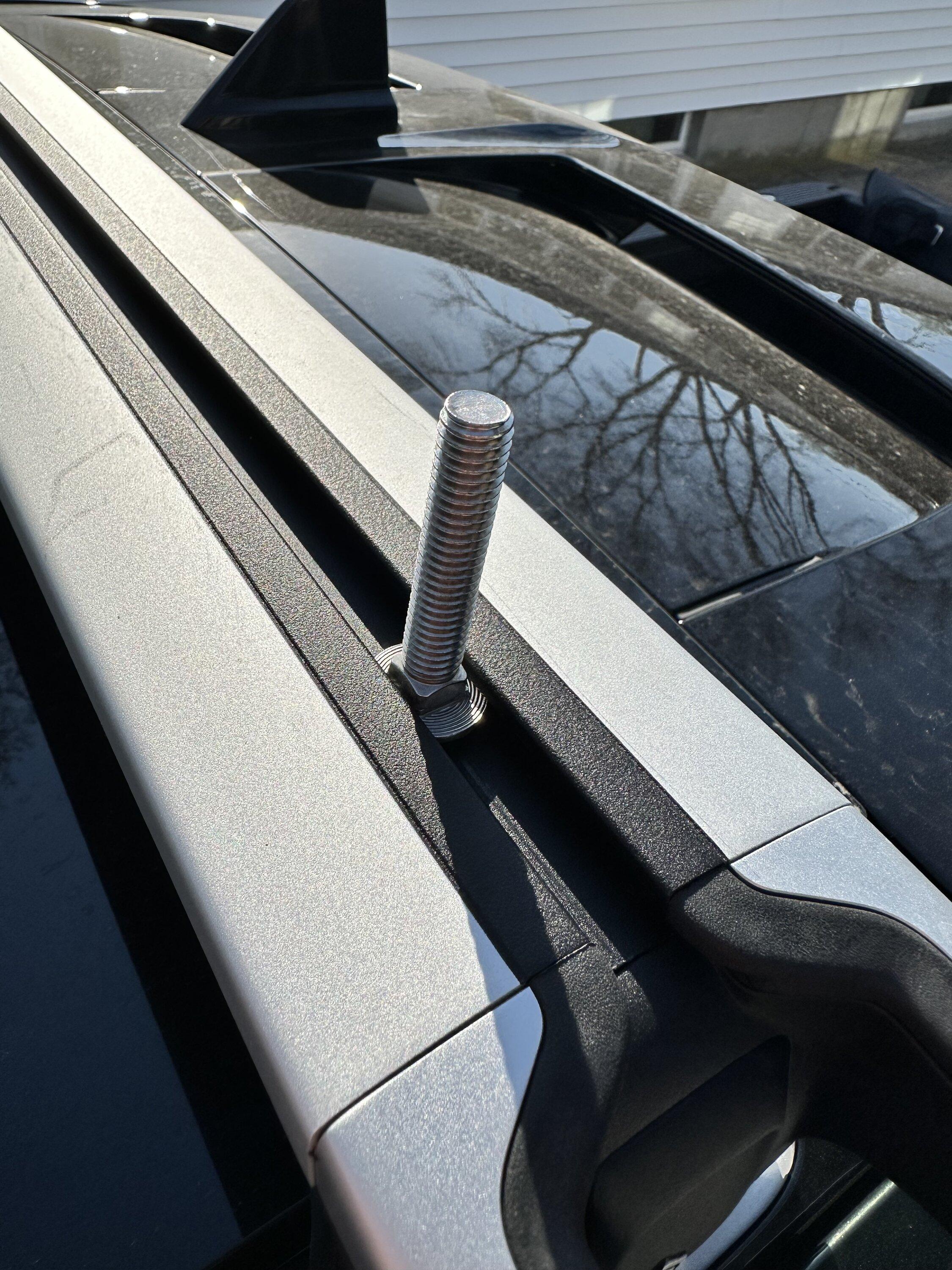 Rivian R1T R1S Crossbar Track Bolts -- My Findings. What Are You Using? IMG_0075