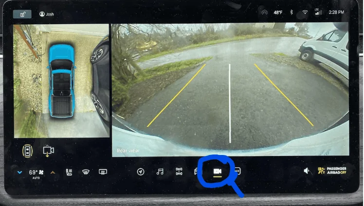 Rivian R1T R1S Turn on Exterior Cameras in Drive? 1681501397753