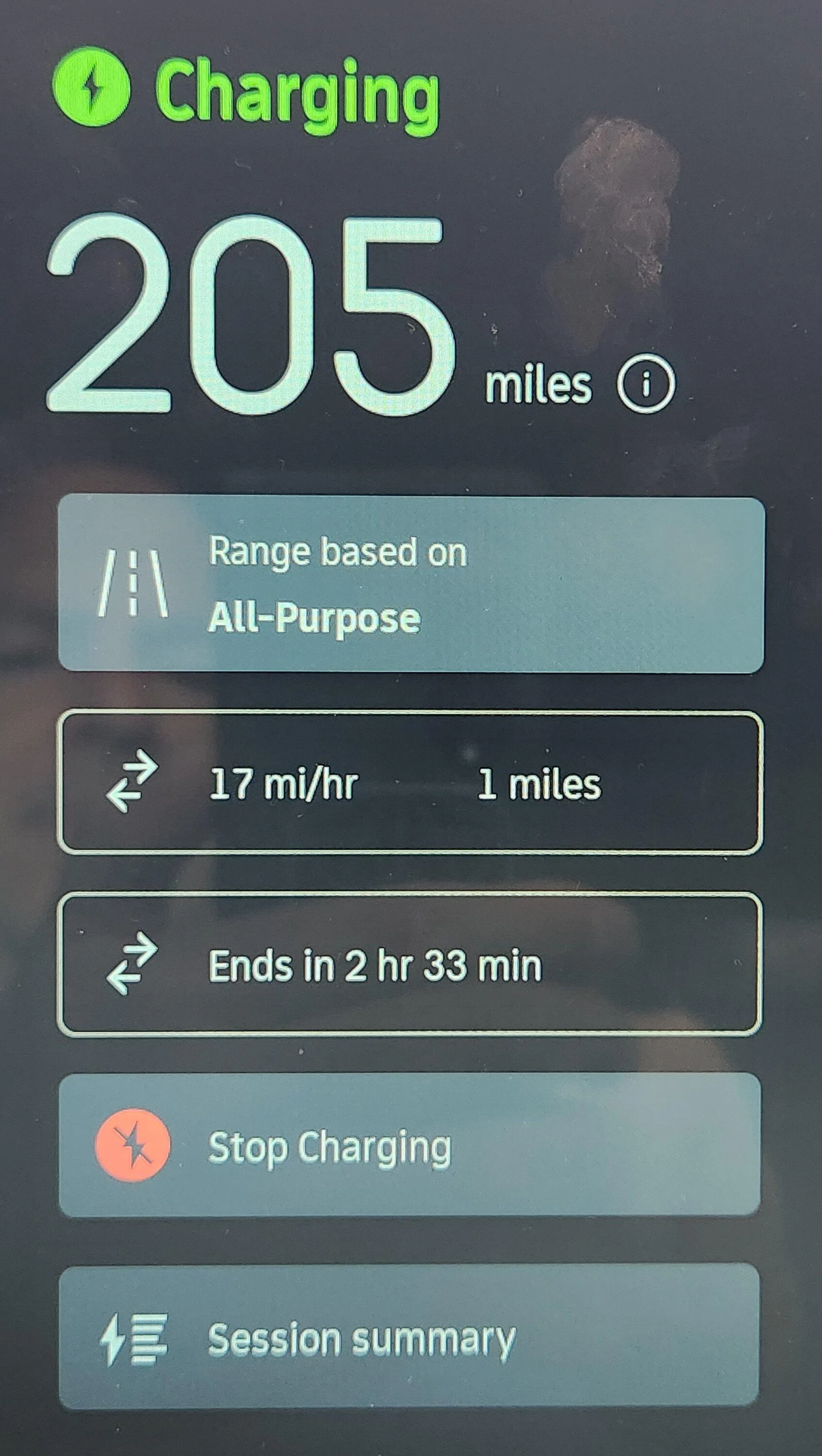 Rivian R1T R1S 17 MPH - S L O W Charging Rate 20230415_070900
