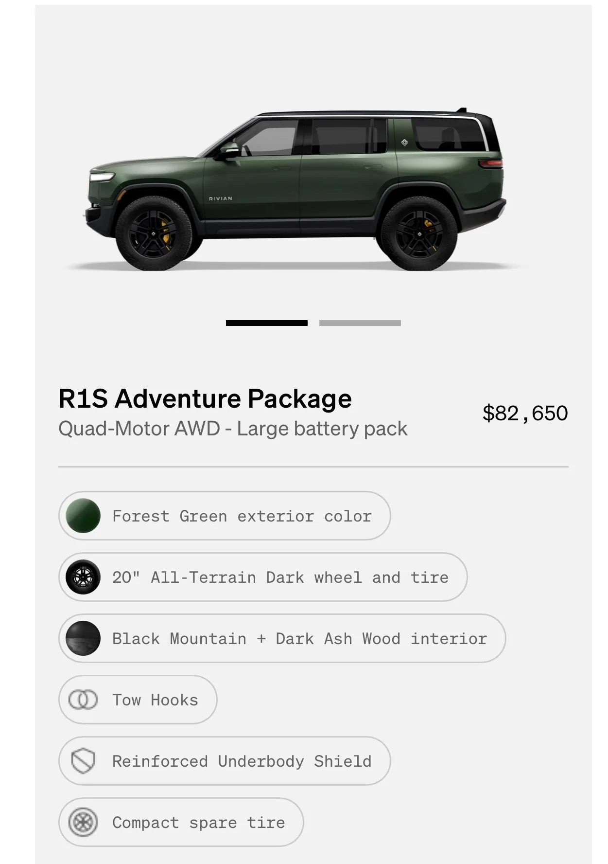 Rivian R1T R1S R1S Shop access live with lots of inventory! F61A3931-1A11-400B-BBC3-742530622704