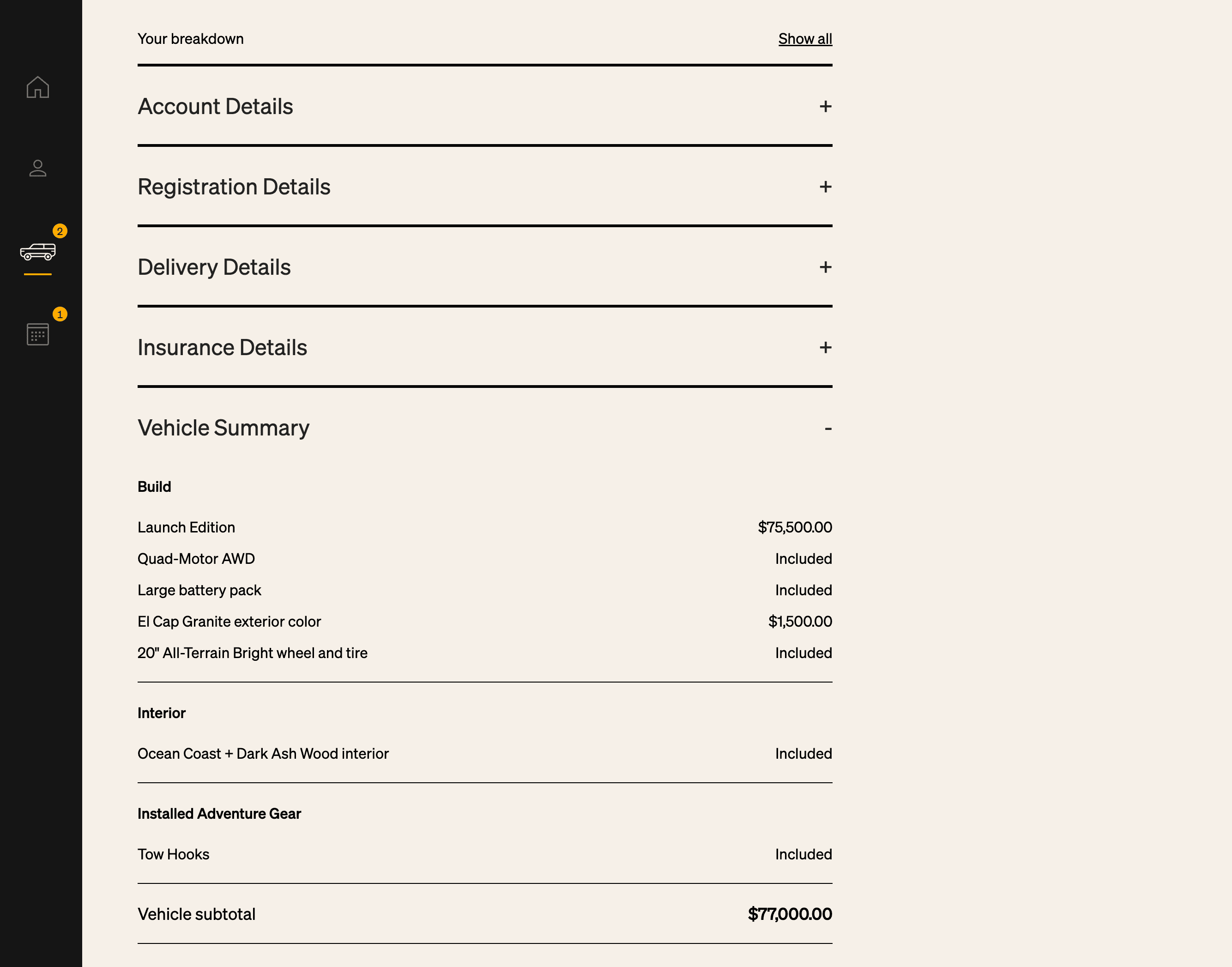Rivian R1T R1S R1S Shop access live with lots of inventory! Account-Rivian 2