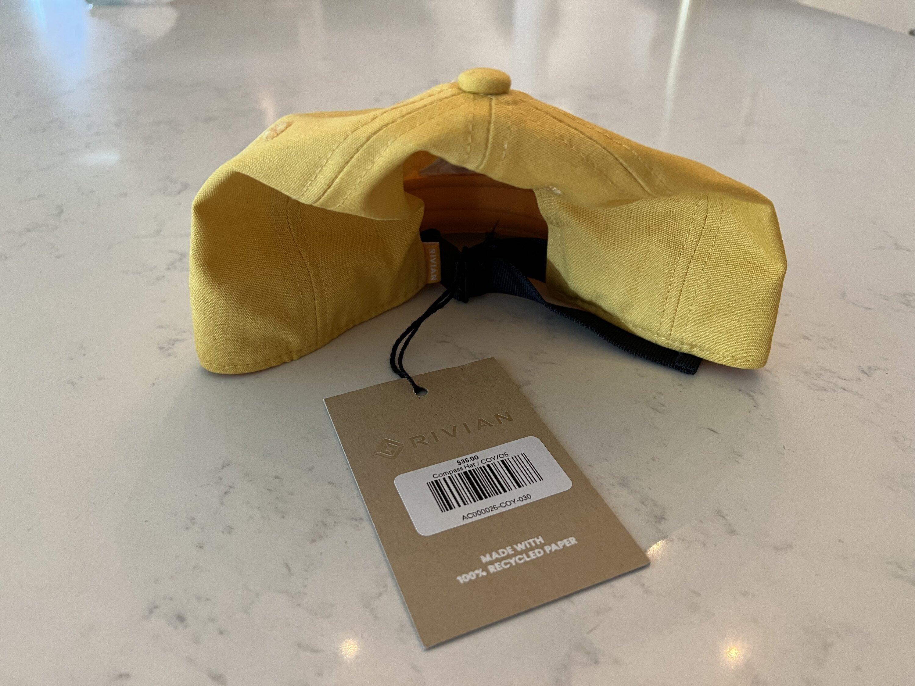 Rivian R1T R1S Compass Hat, yellow (like new) - $25 IMG_4843