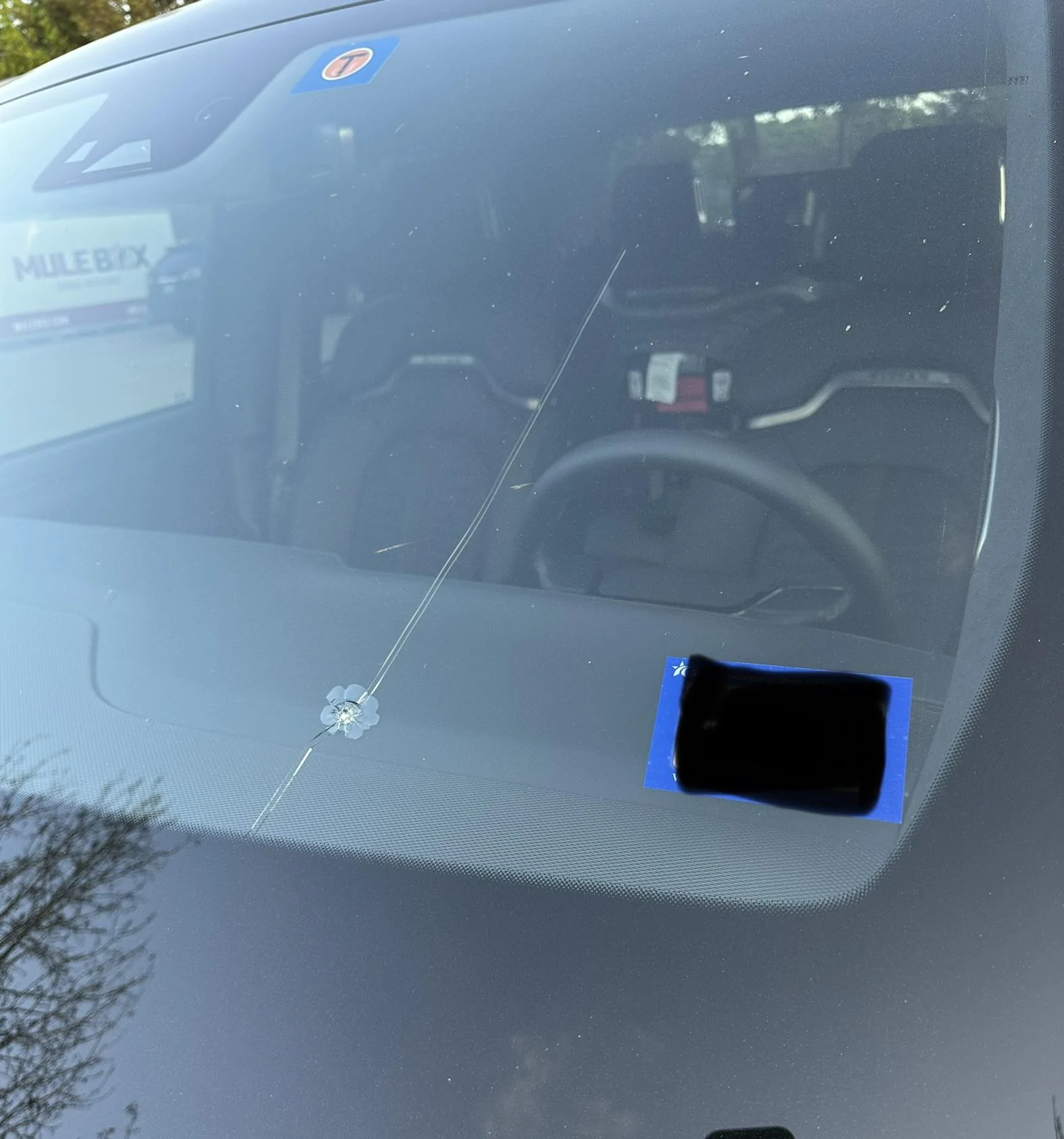 Rivian R1T R1S Windshield cracked - hit by a rock on the highway E8C95FB0-298F-4F76-B874-5A1F774224C5