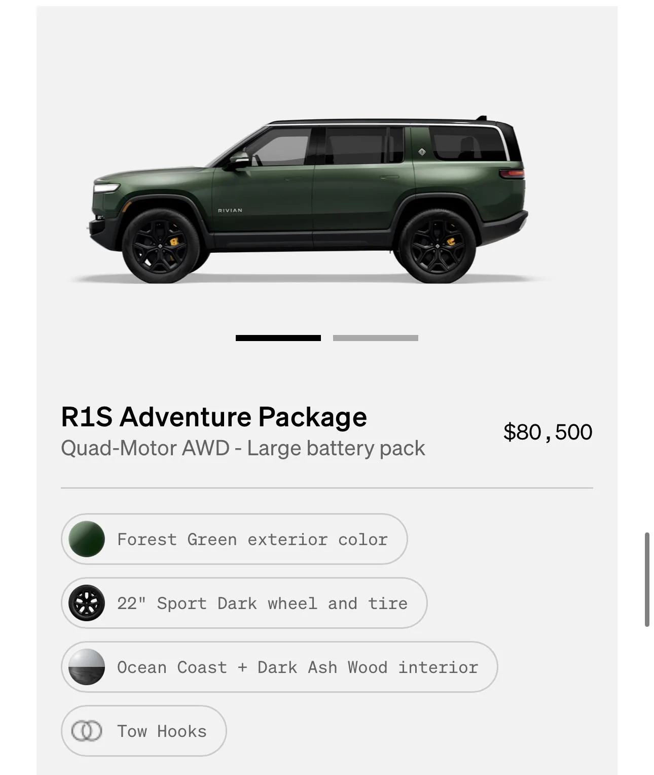 Rivian R1T R1S R1S Shop access live with lots of inventory! C6914546-6007-4489-873B-BD02B7FF4ED0