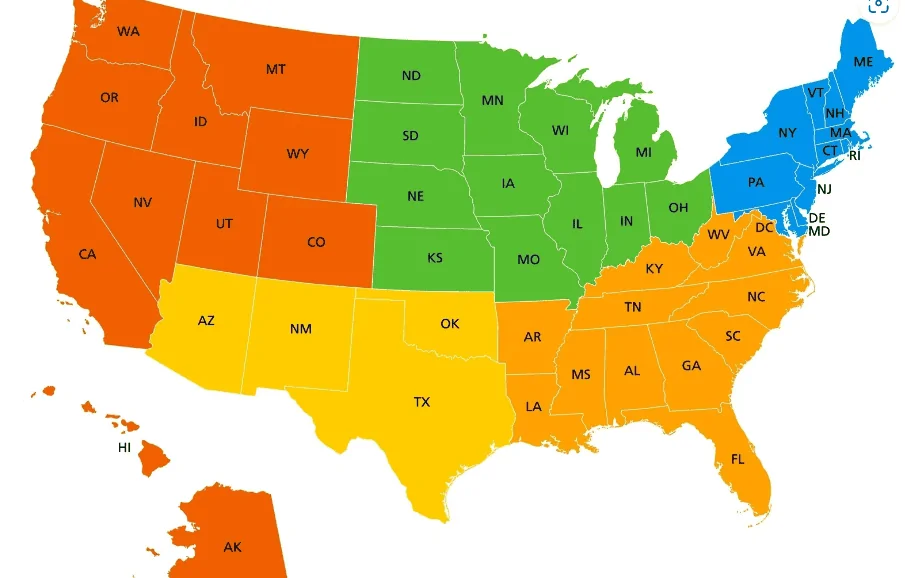 Rivian R1T R1S Q2 Delivery Estimate Update Stats USA map five regions
